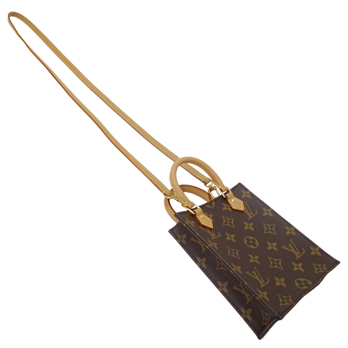 Louis Vuitton Brown Monogram Handbag Shoulder Bag (Pre-Owned)