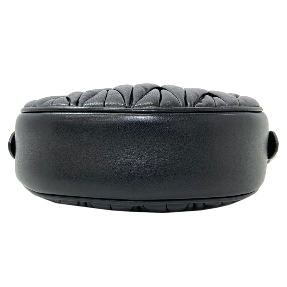 Miu Miu Black Leather Pouch Shoulder Bag (Pre-Owned)