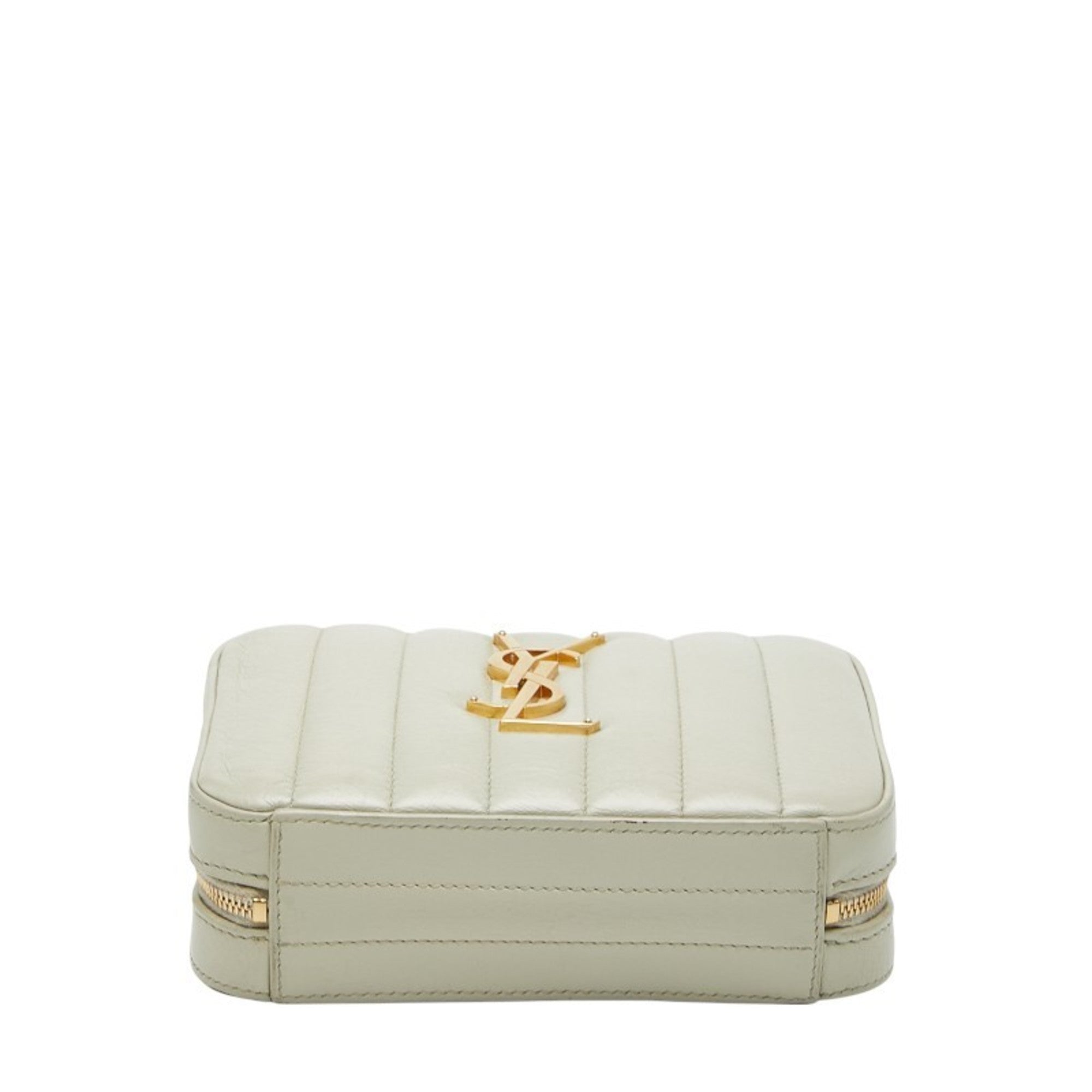 Saint Laurent White Leather Fanny Pack (Pre-Owned)