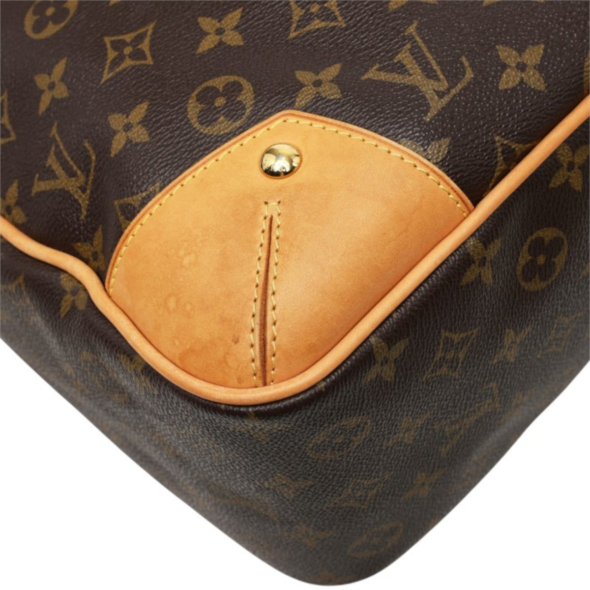 Louis Vuitton Brown Pvc Leather Handbag Shoulder Bag (Pre-Owned)