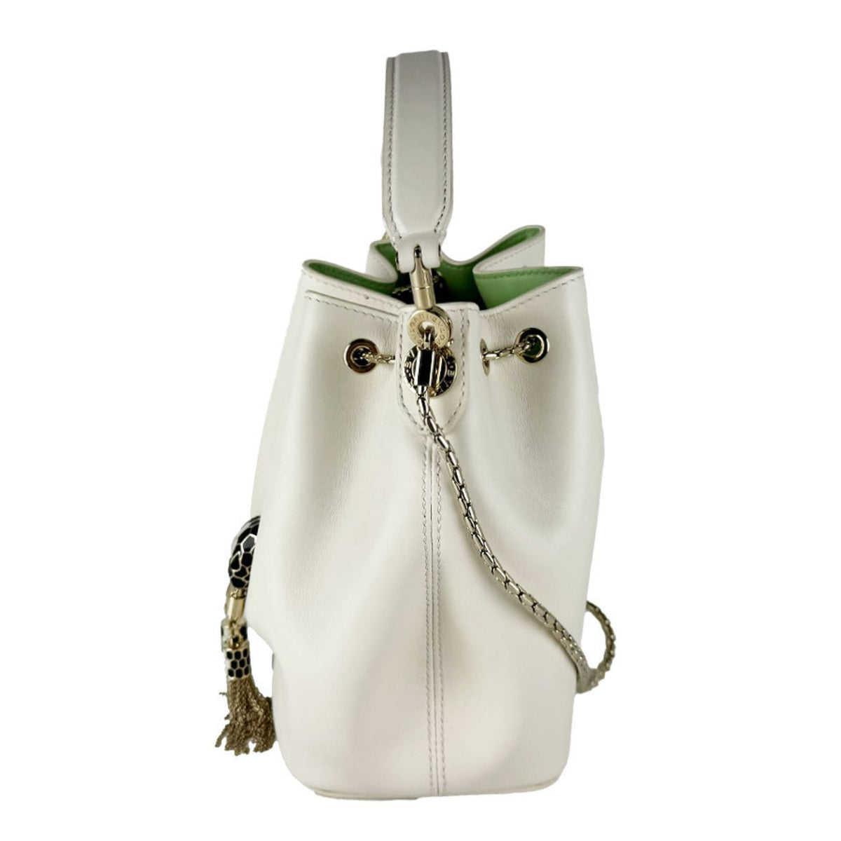 Bvlgari Ivory Leather Shoulder Bag (Pre-Owned)