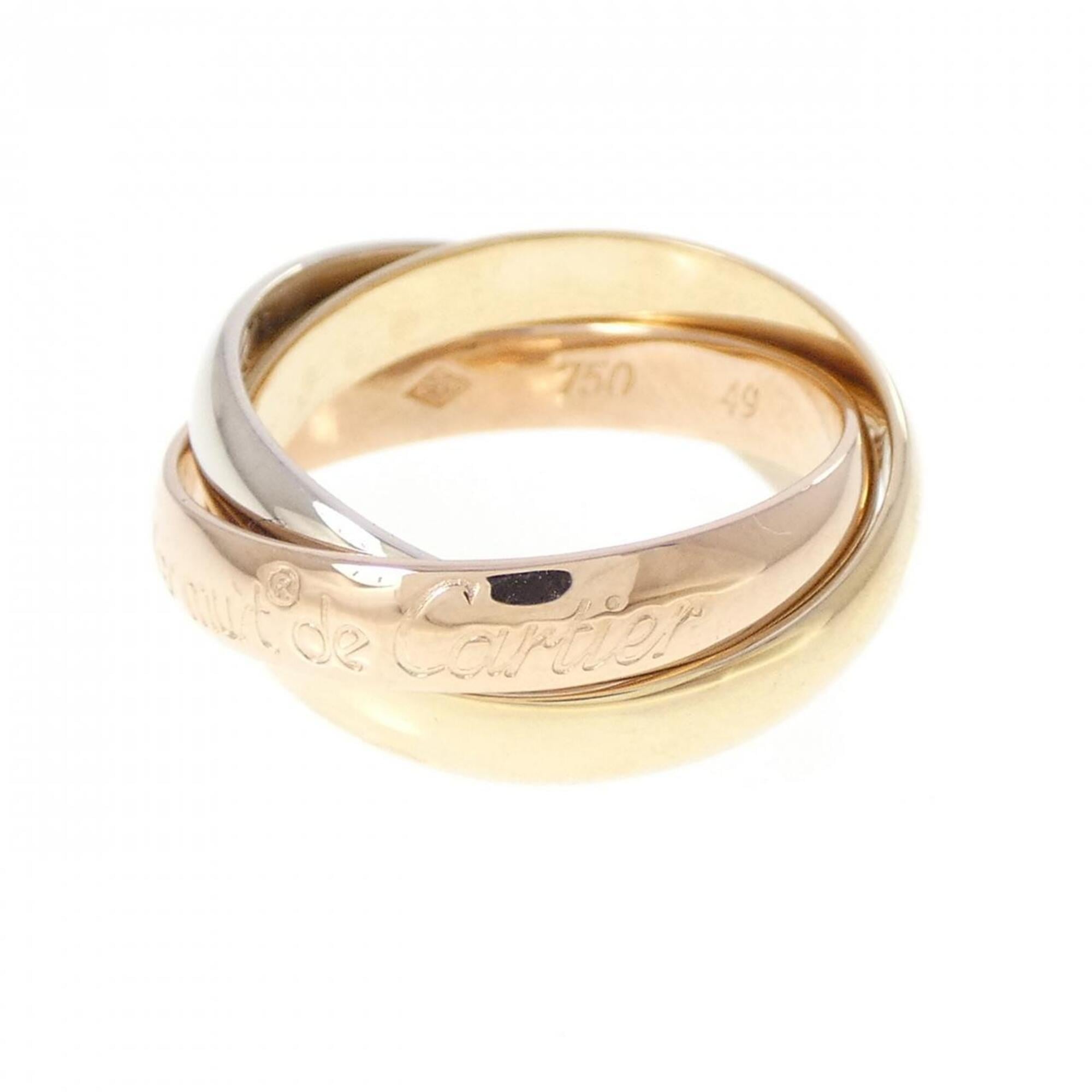 Cartier Yellow Gold (18K) Pink Gold (18K) White Gold (18K) Band Ring (Pre-Owned)