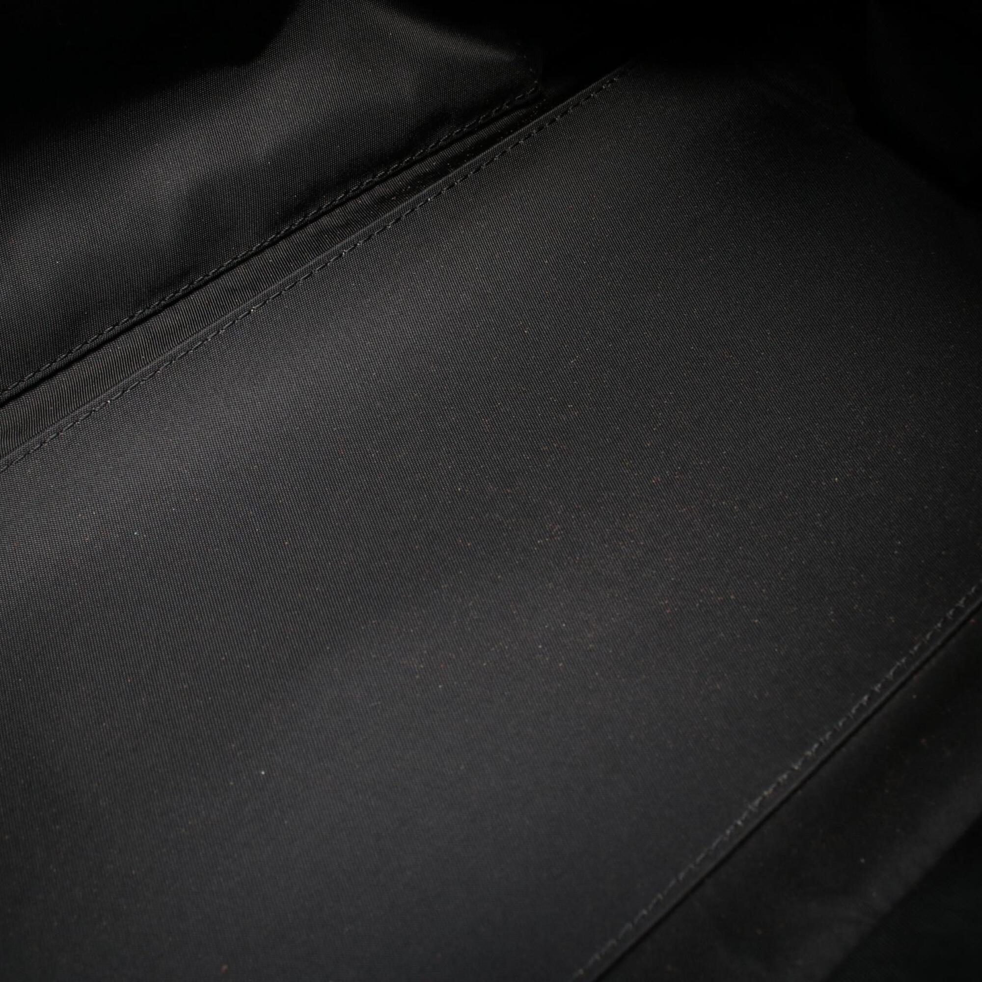 Christian Dior Black Leather Boston Bag Handbag (Pre-Owned)