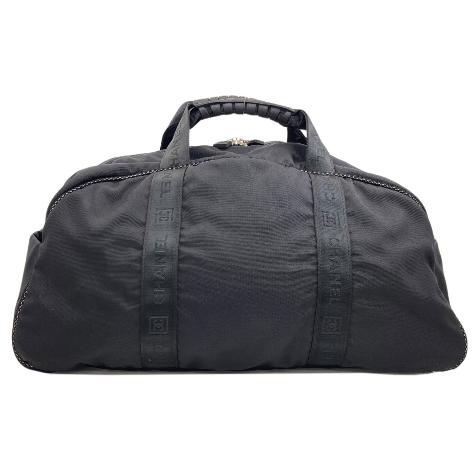 Chanel Sport Black Nylon Boston Bag (Pre-Owned)