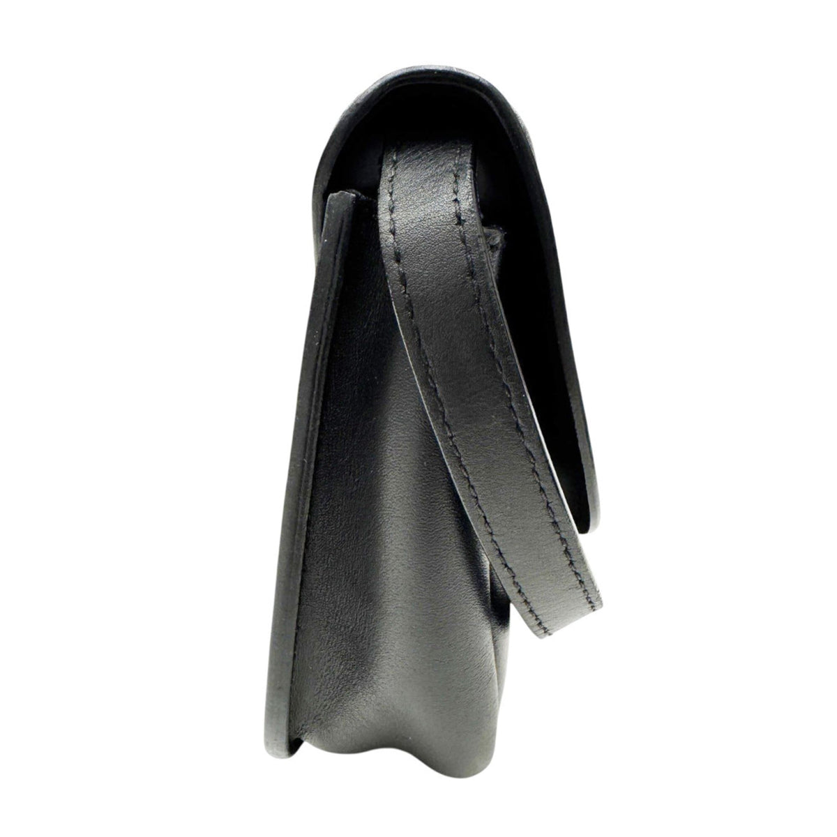 Saint Laurent Black Leather Pochette Shoulder Bag (Pre-Owned)