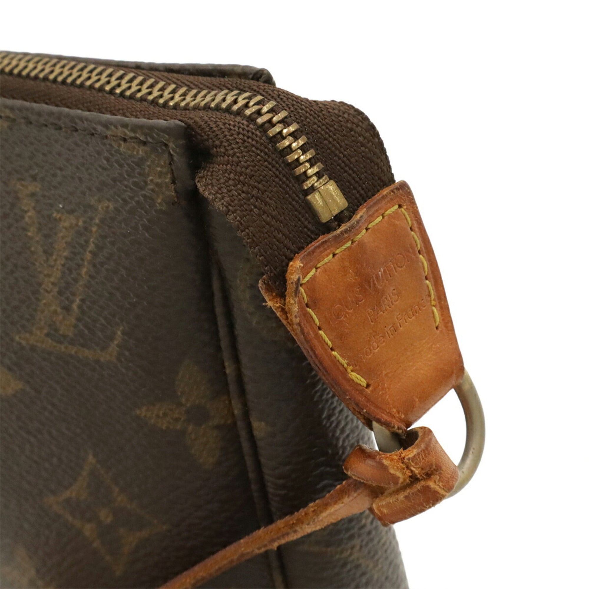 Louis Vuitton Brown Monogram Canvas Handbag Pochette Pouch (Pre-Owned)