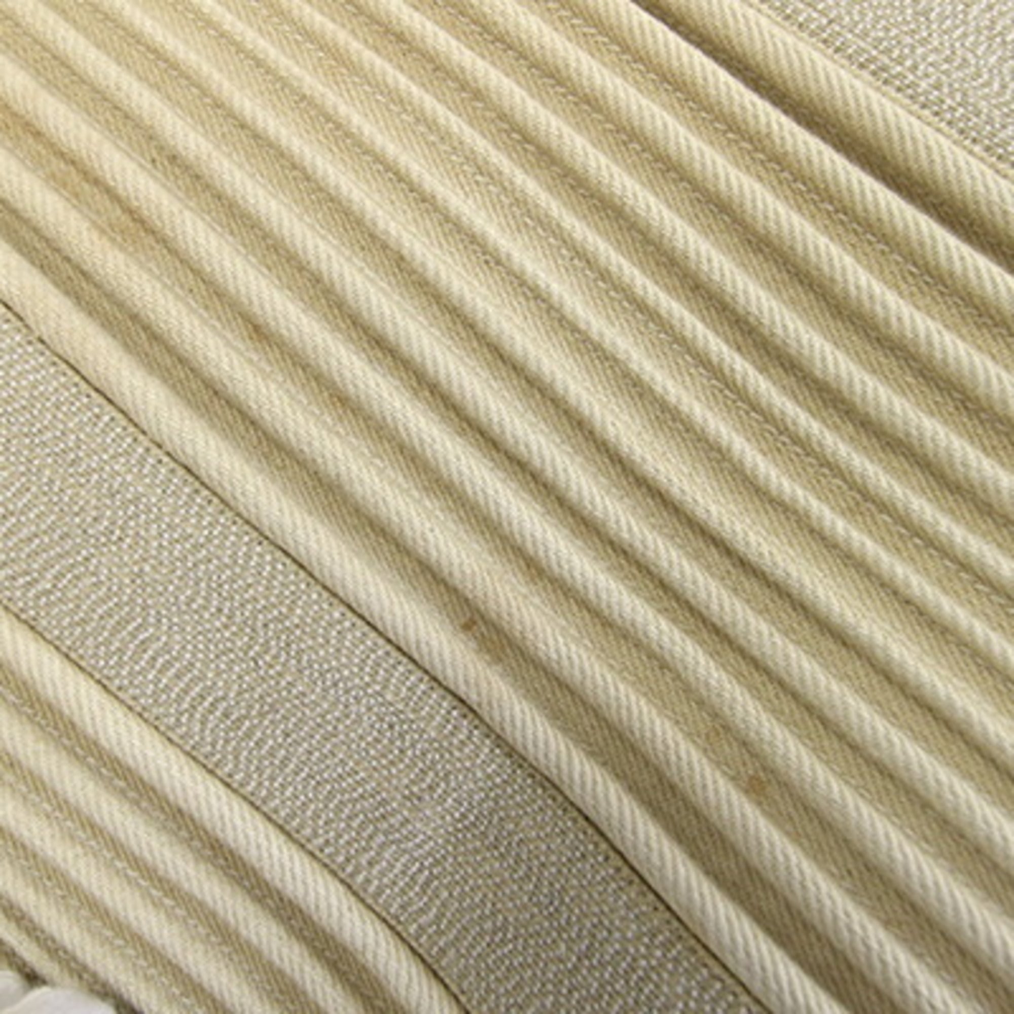 Hermes Beige Brown Canvas Tote Bag (Pre-Owned)