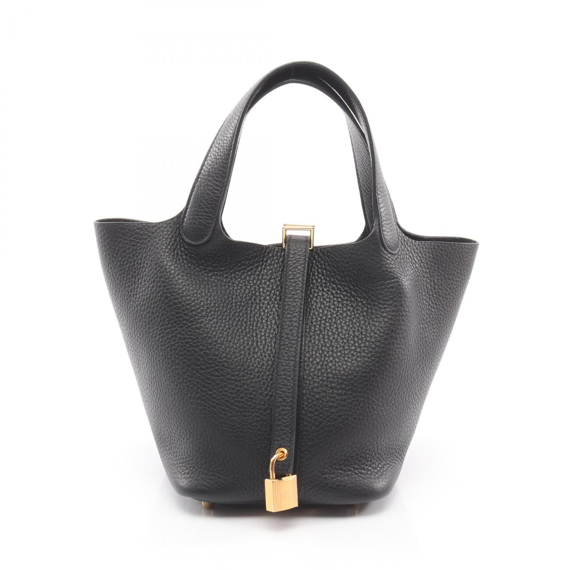 Hermes Black Taurillon Clemence Leather Leather Handbag (Pre-Owned)