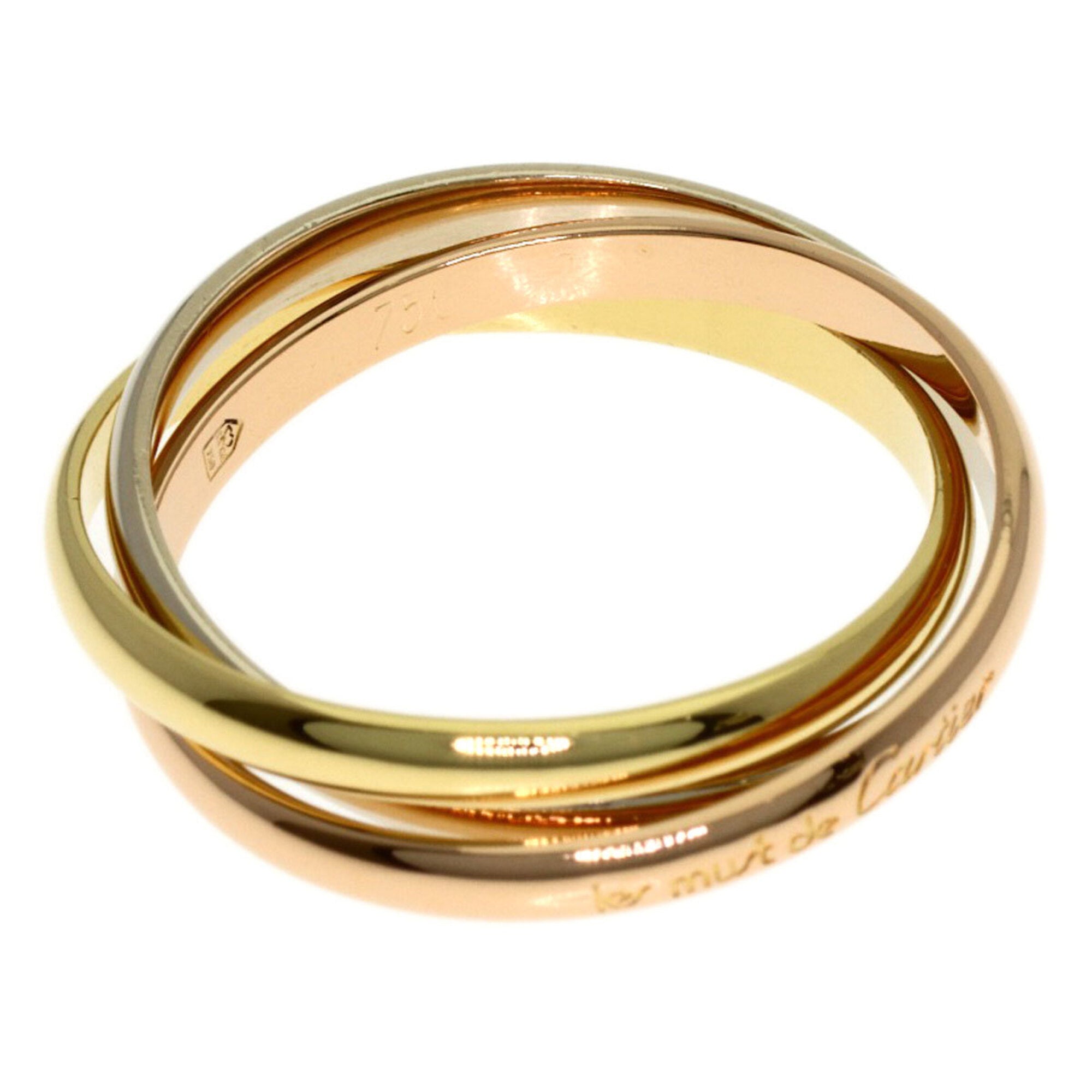 Cartier Trinity Yellow Gold (18K) Pink Gold (18K) White Gold (18K) Band Ring (Pre-Owned)