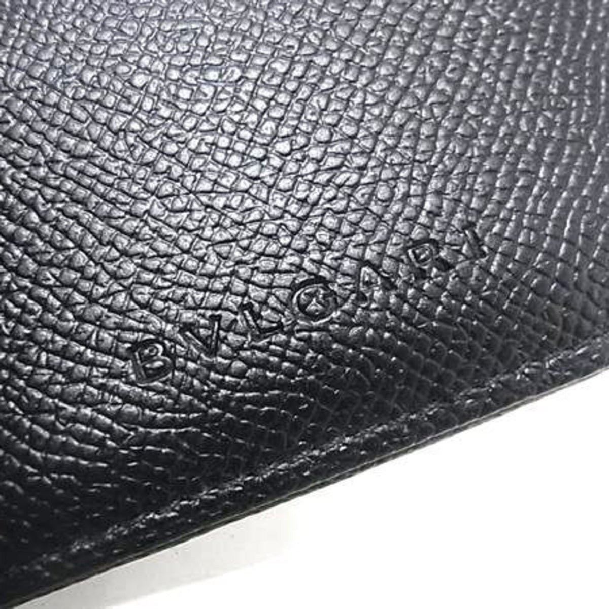 Bvlgari Black Leather Bill Wallet (Bi-Fold) (Pre-Owned)