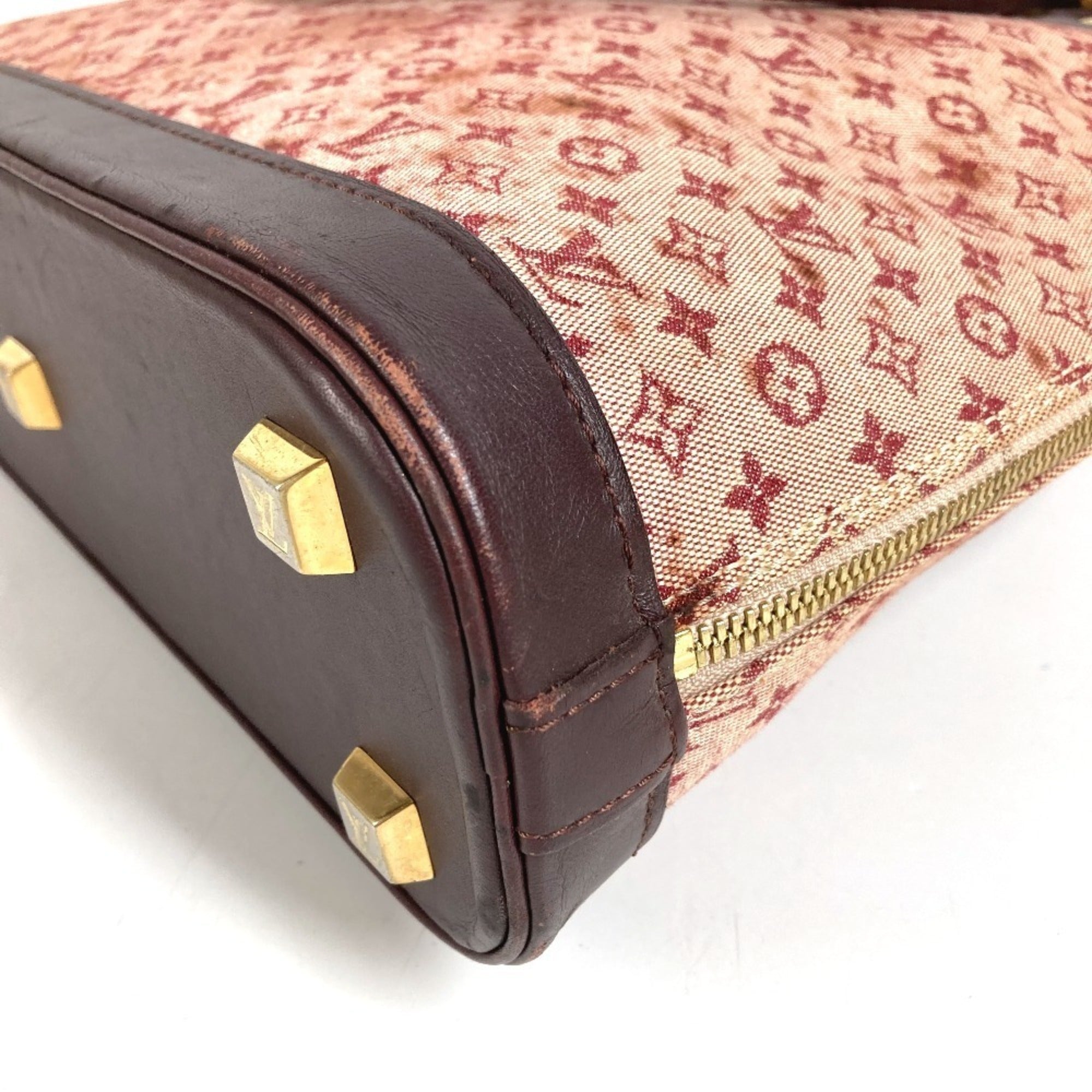 Louis Vuitton Cerise Red Color Monogram Mini Handbag Tote Bag (Pre-Owned)