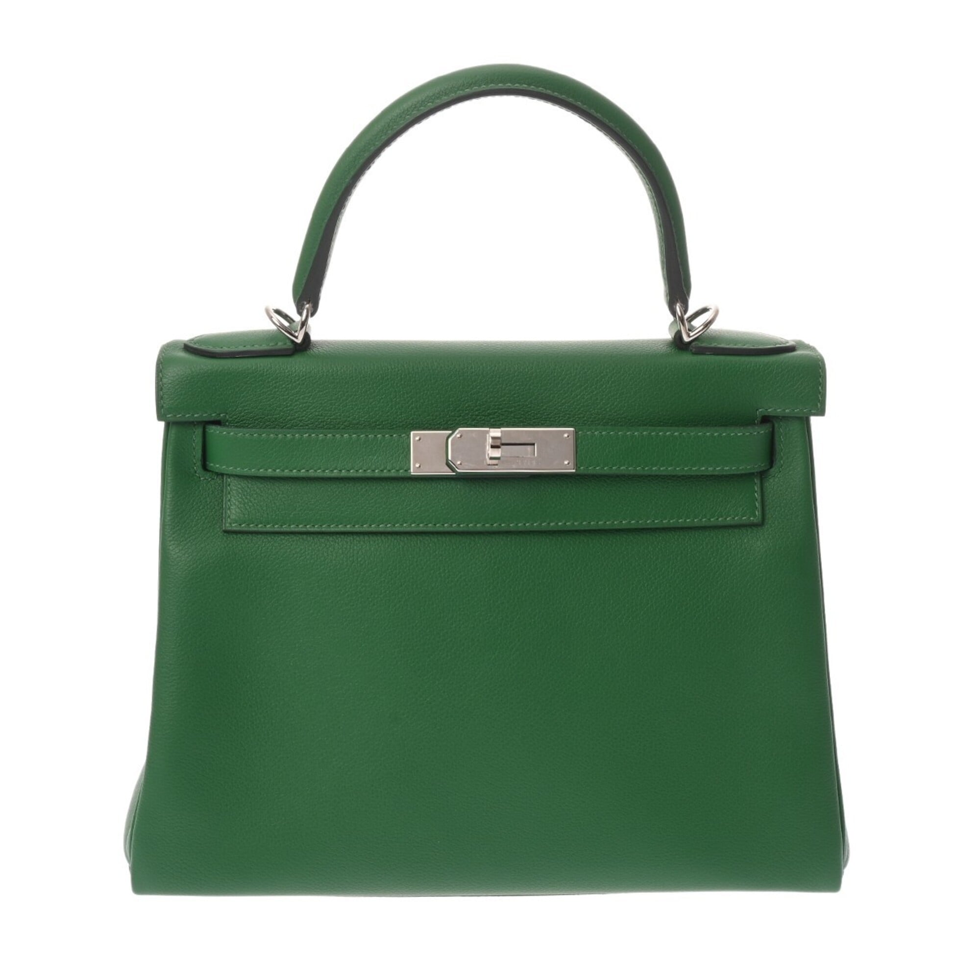 Hermes Bambou Evercalf Leather Handbag (Pre-Owned)
