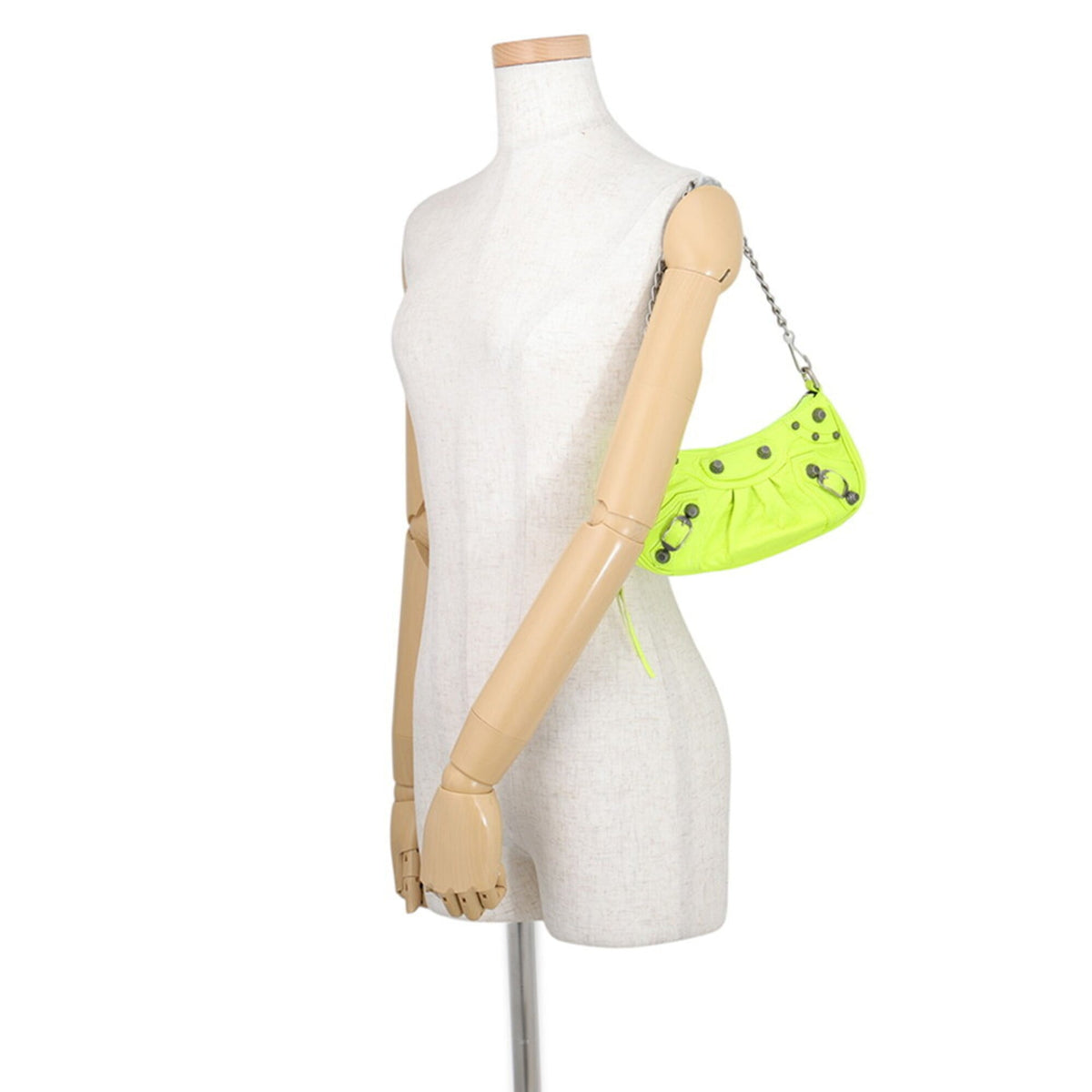 Balenciaga Yellow Leather Handbag Shoulder Bag (Pre-Owned)
