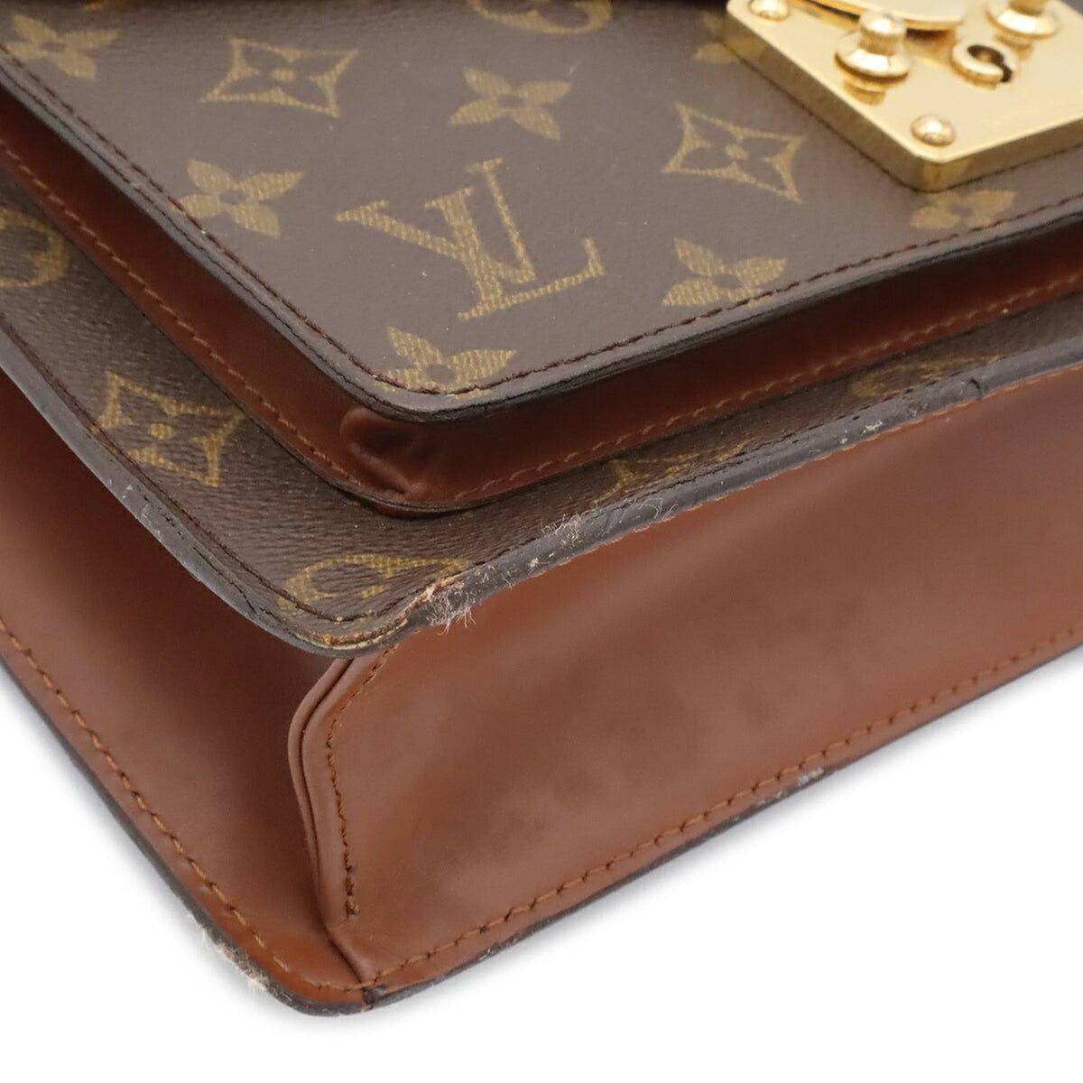 Louis Vuitton Brown Monogram Canvas Pvc Coated Canvas Clutch Bag Handbag Shoulder Bag (Pre-Owned)