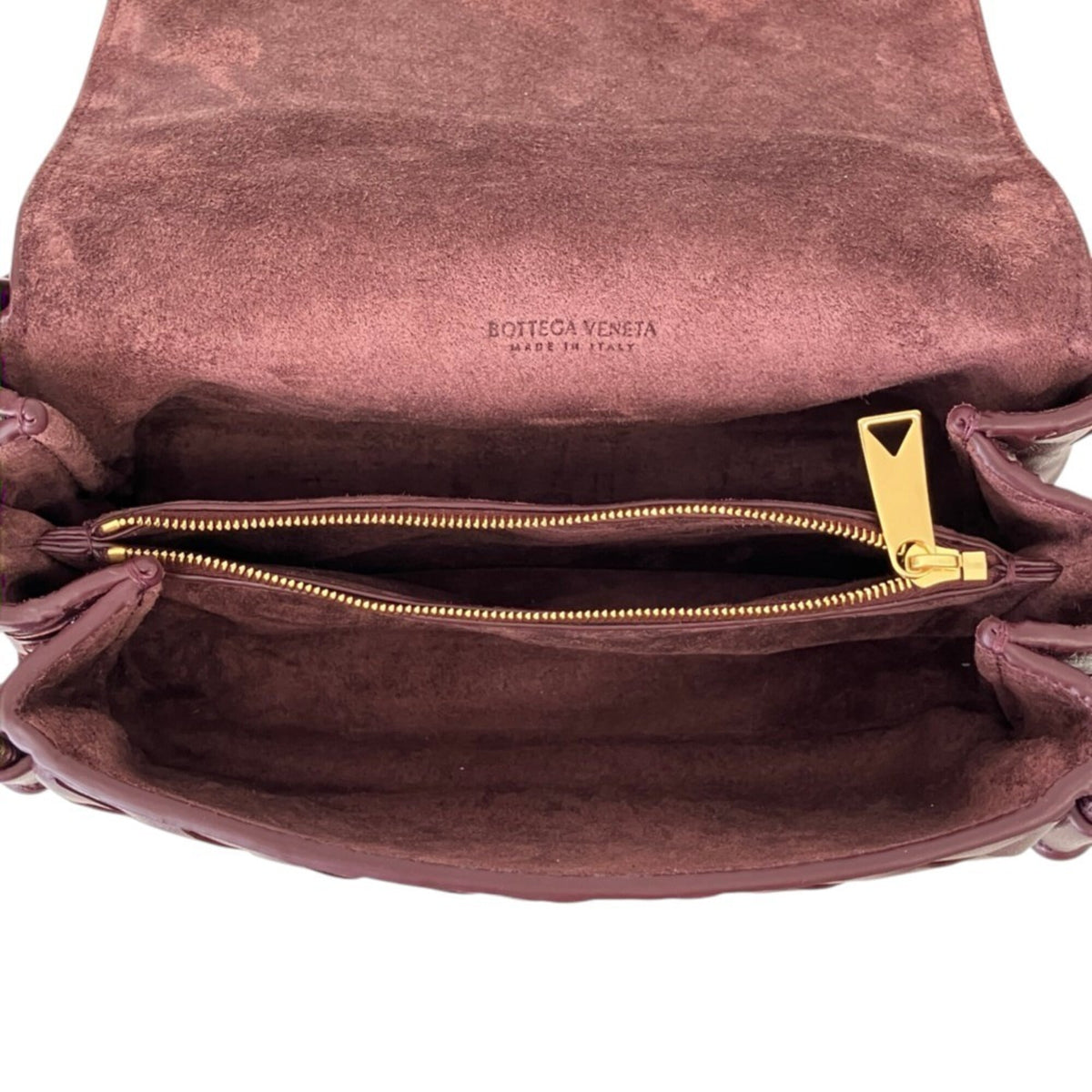 Bottega Veneta Bordeaux Leather Shoulder Bag (Pre-Owned)