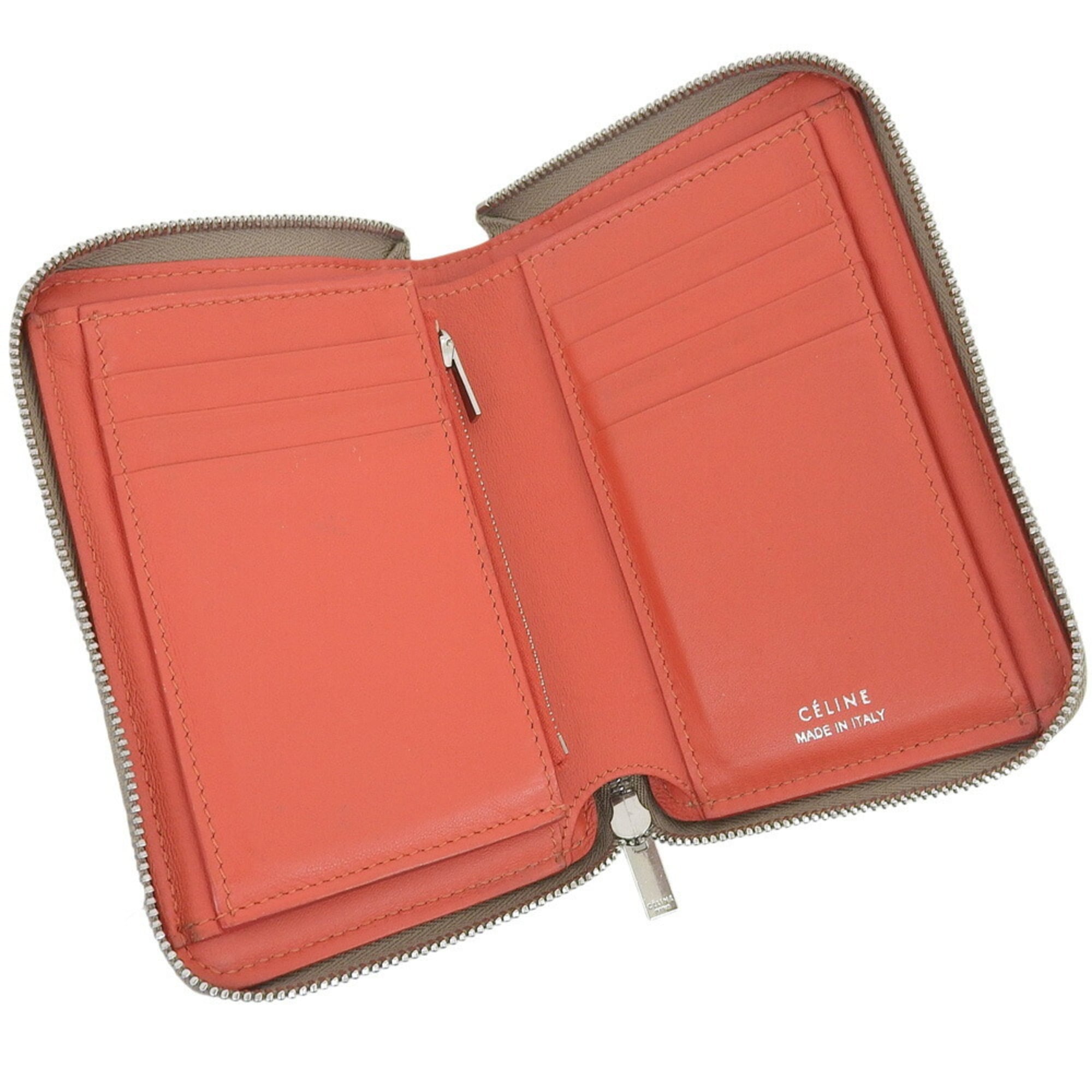 Celine Beige Leather Wallet (Bi-Fold) (Pre-Owned)