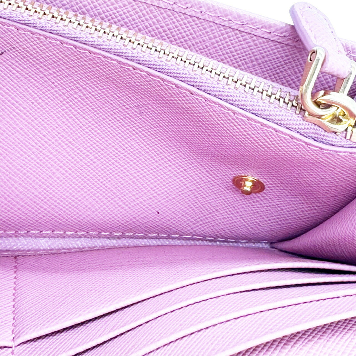 Prada Saffiano Pink Saffiano Long Wallet (Bi-Fold) (Pre-Owned)