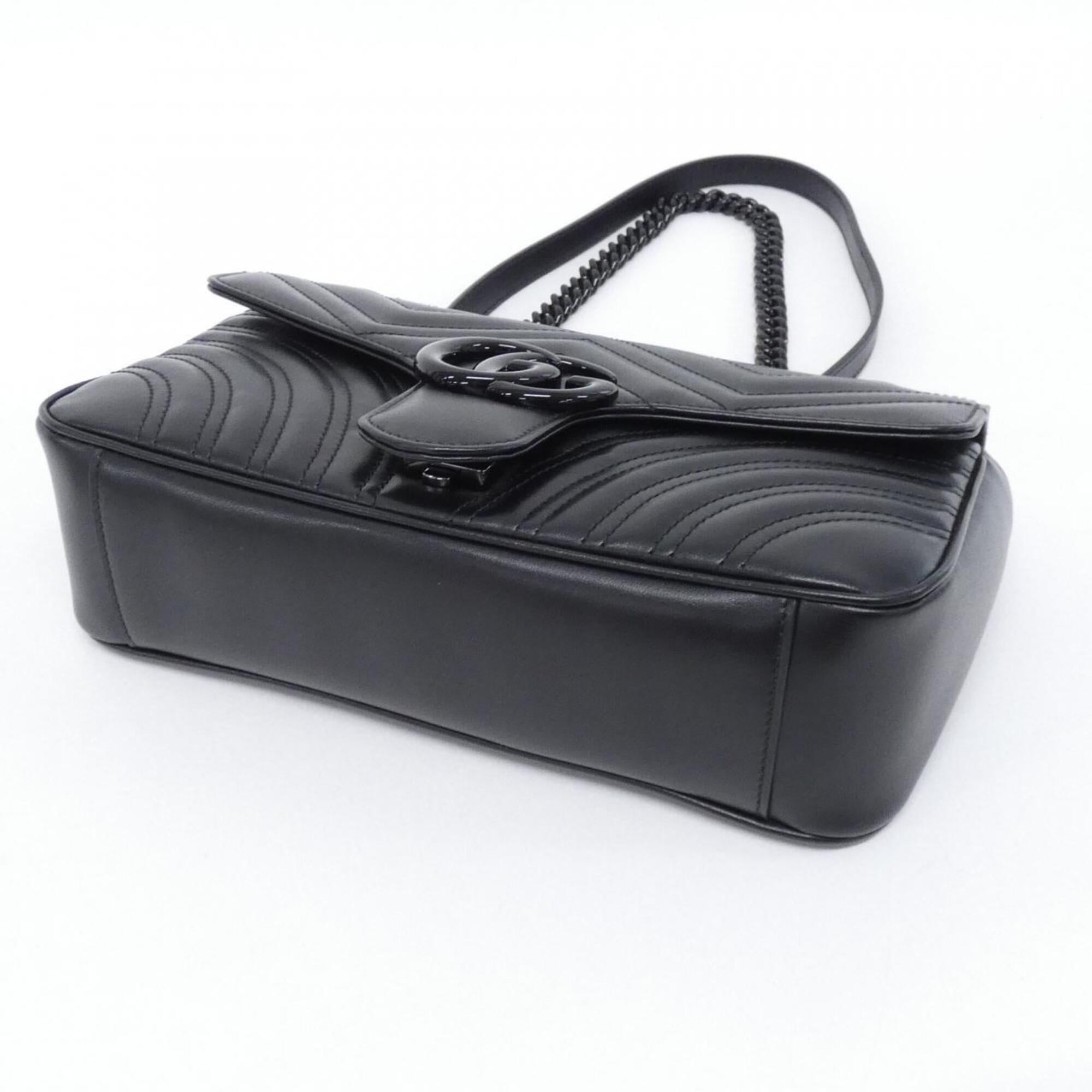 Gucci Black Leather Shoulder Bag (Pre-Owned)