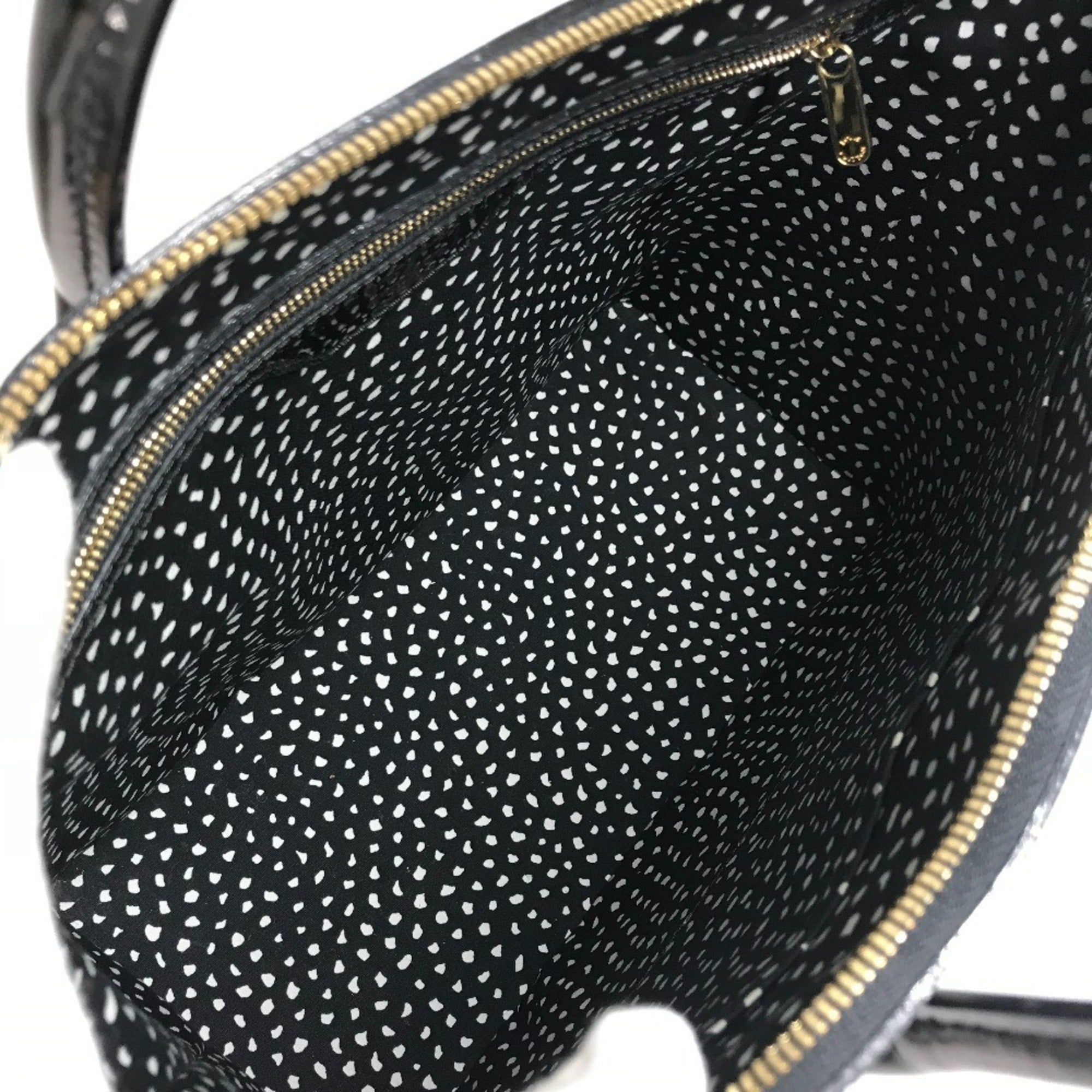 Louis Vuitton Black White Monogram Vernis Handbag Tote Bag (Pre-Owned)