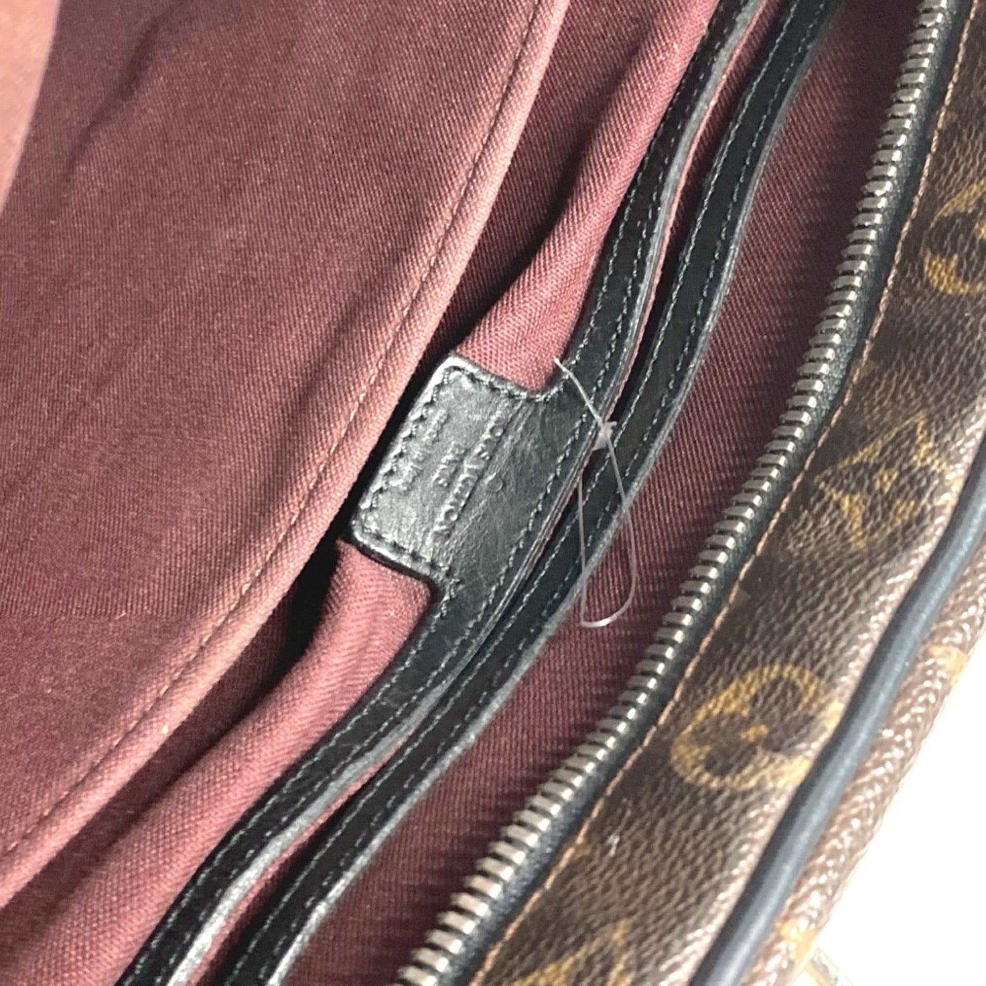 Louis Vuitton Black Brown Monogram Canvas Briefcase Shoulder Bag (Pre-Owned)