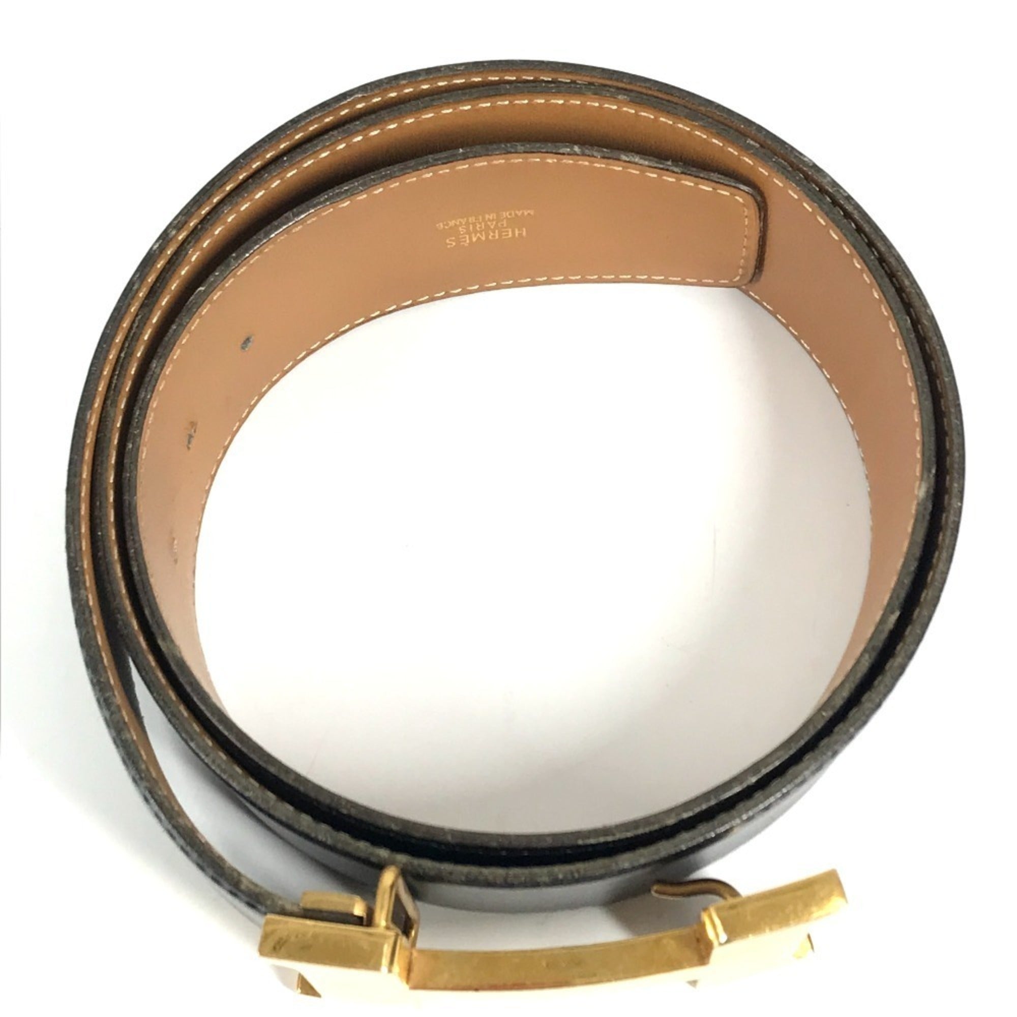 Hermes Constance Black Standard Belt (Pre-Owned)