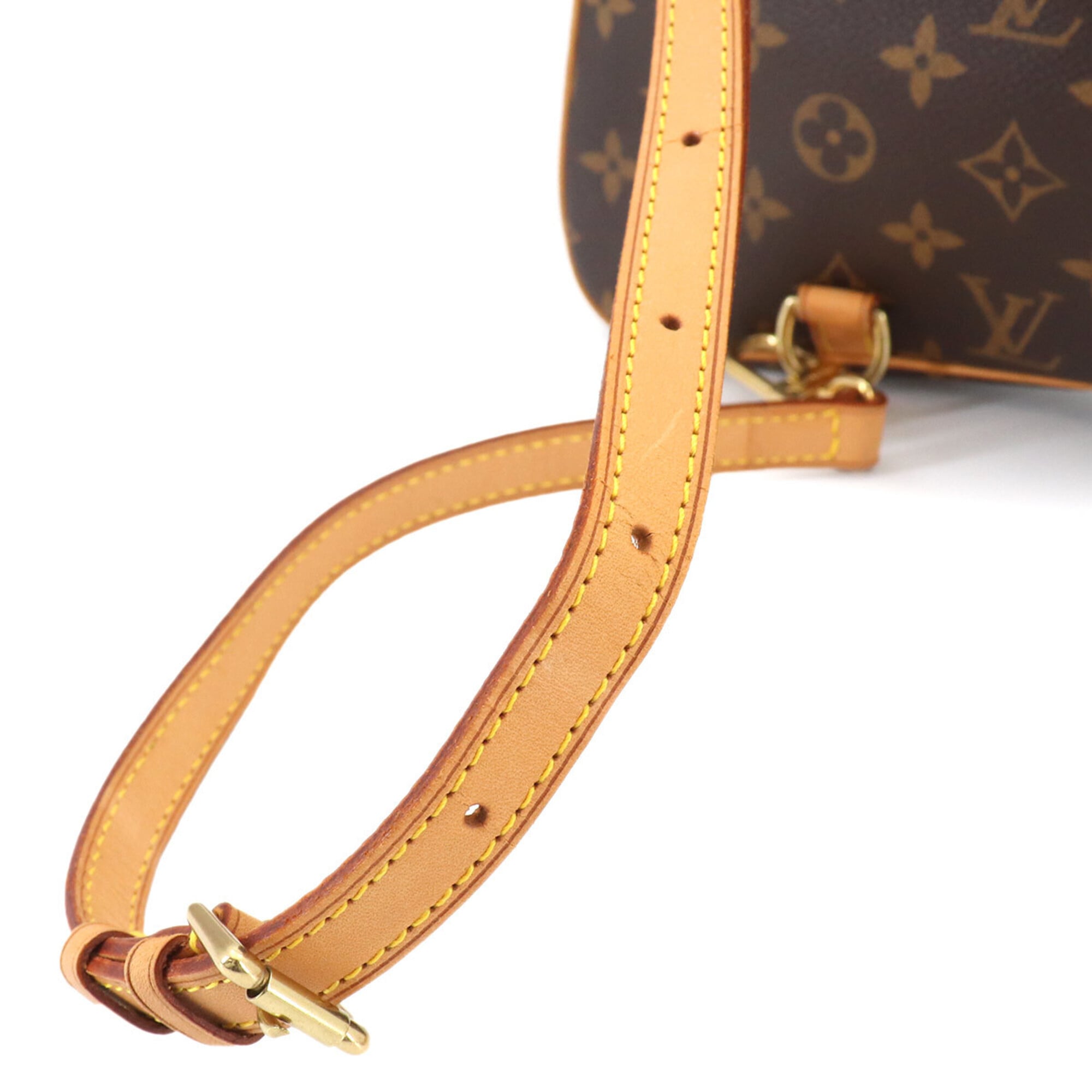 Louis Vuitton Brown Monogram Monogram Backpack Handbag Shoulder Bag (Pre-Owned)