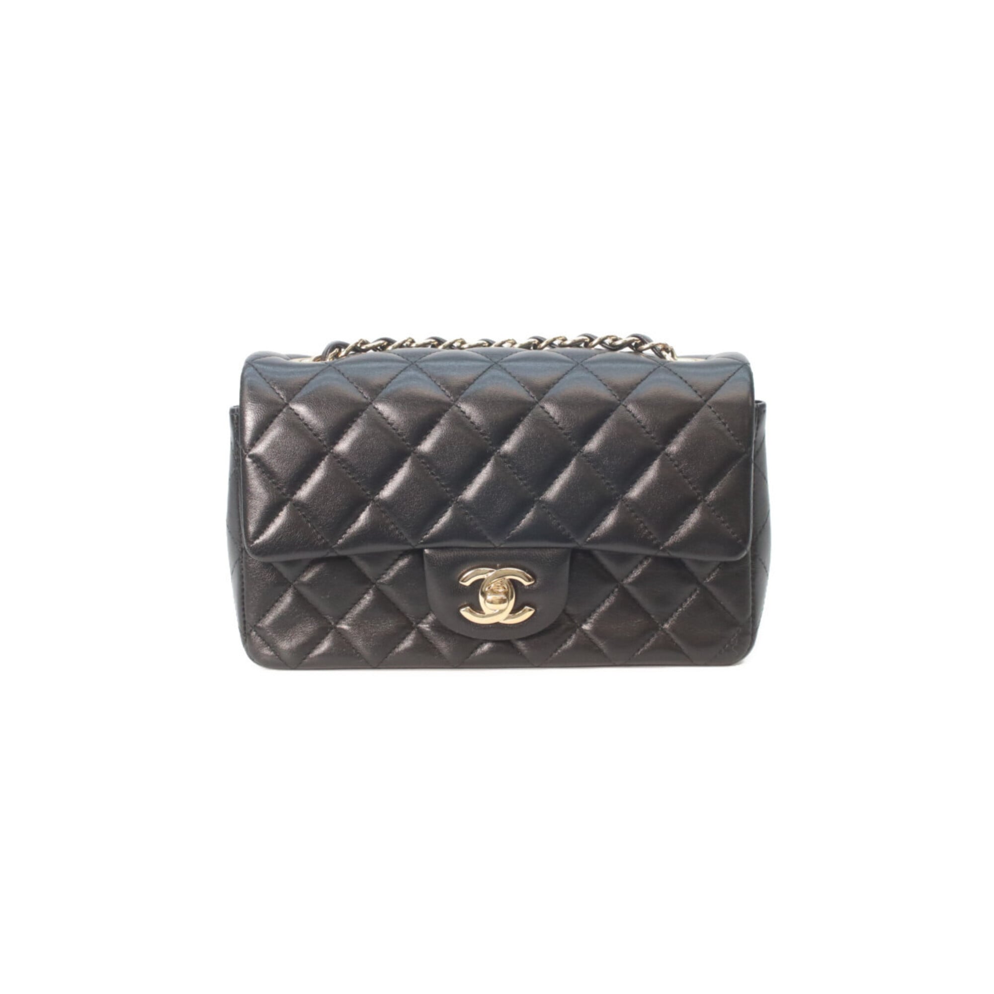 Chanel Black Leather Shoulder Bag (Pre-Owned)