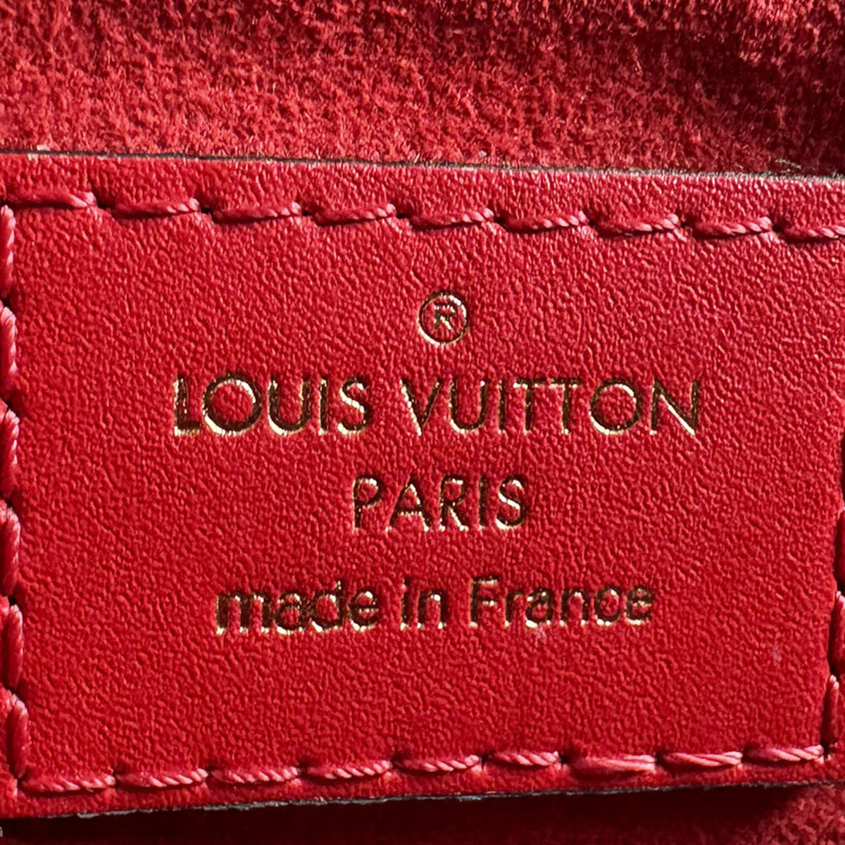 Louis Vuitton Brown Monogram Red Color Monogram Handbag Shoulder Bag (Pre-Owned)