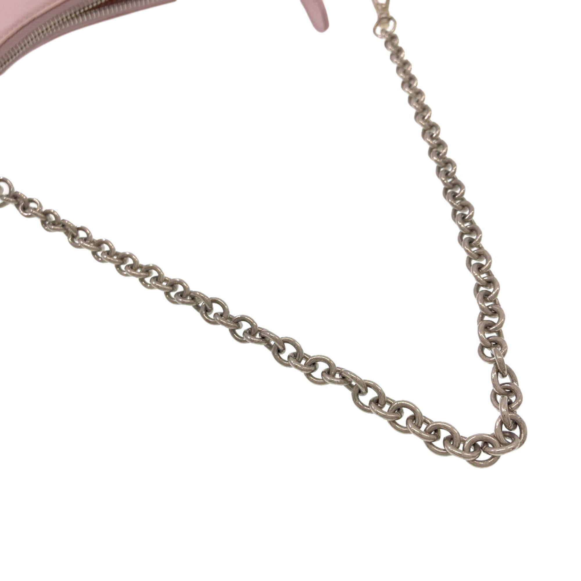 Prada Pink Nylon Pouch Shoulder Bag (Pre-Owned)