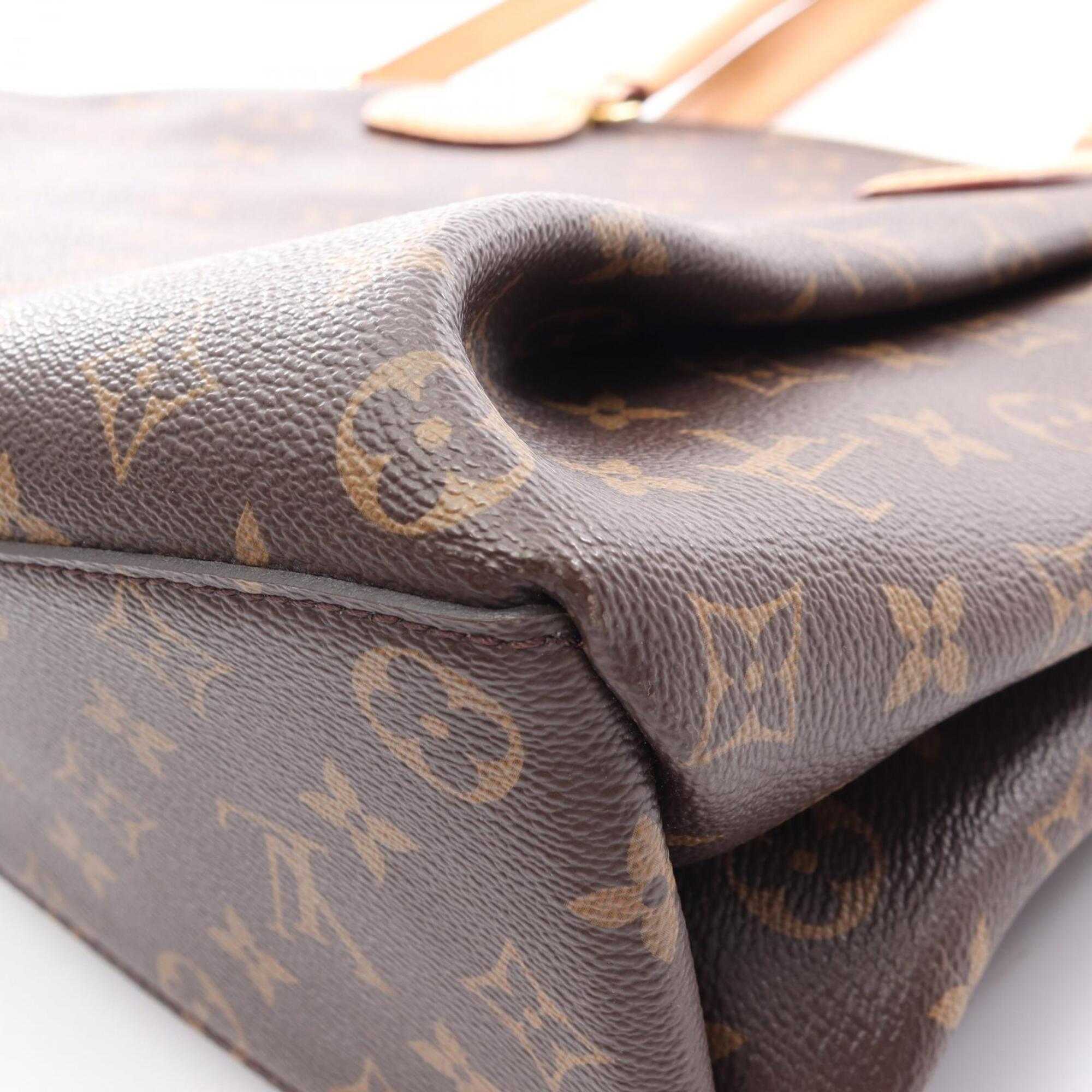 Louis Vuitton Brown Coated Canvas Pvc Monogram Leather Handbag (Pre-Owned)