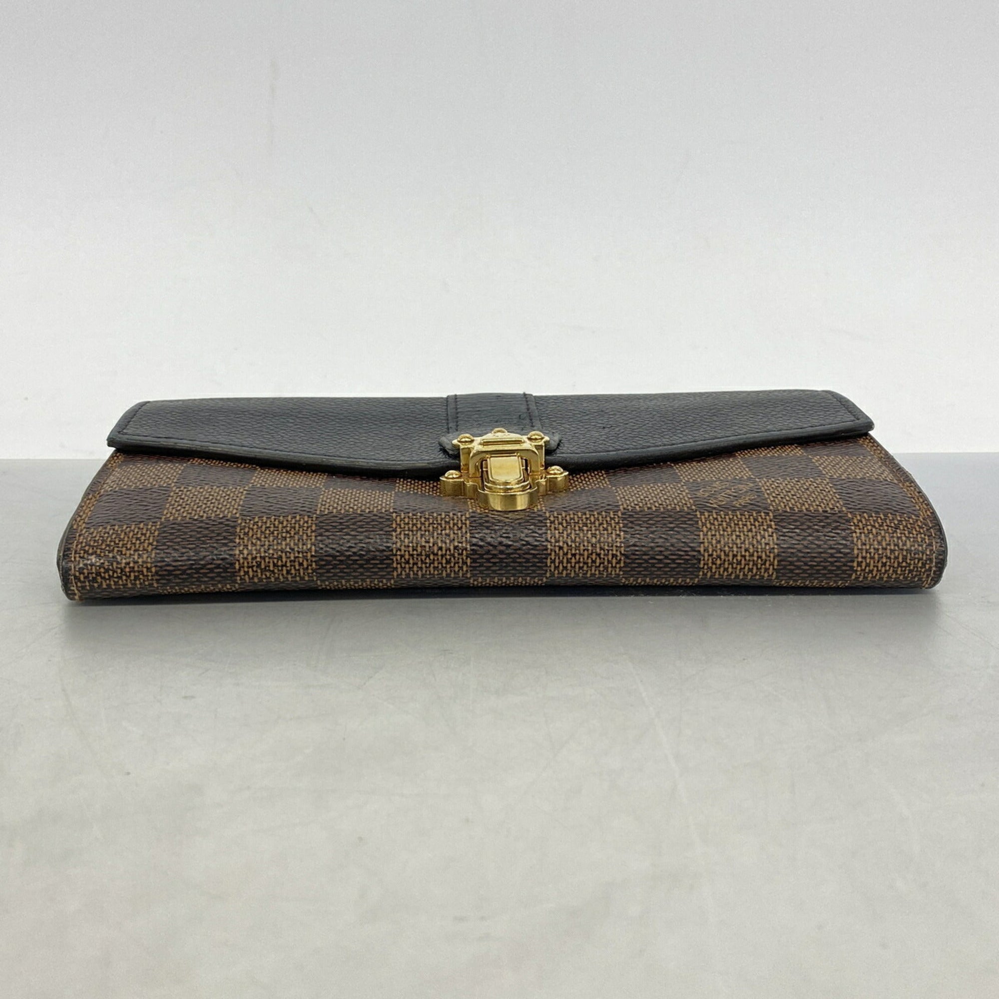 Louis Vuitton Ebene Noir Long Wallet (Bi-Fold) (Pre-Owned)