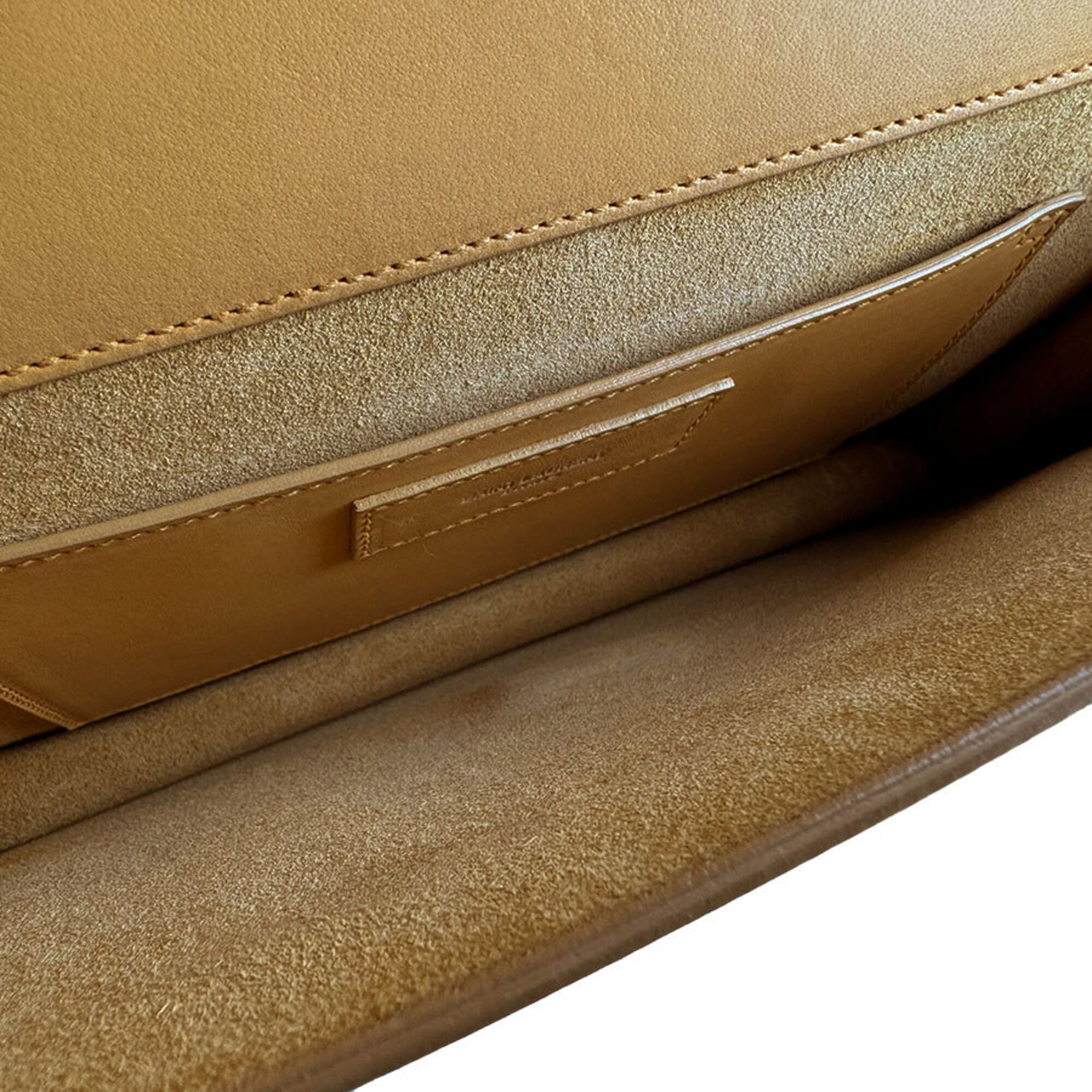 Saint Laurent Beige Leather Shoulder Bag (Pre-Owned)