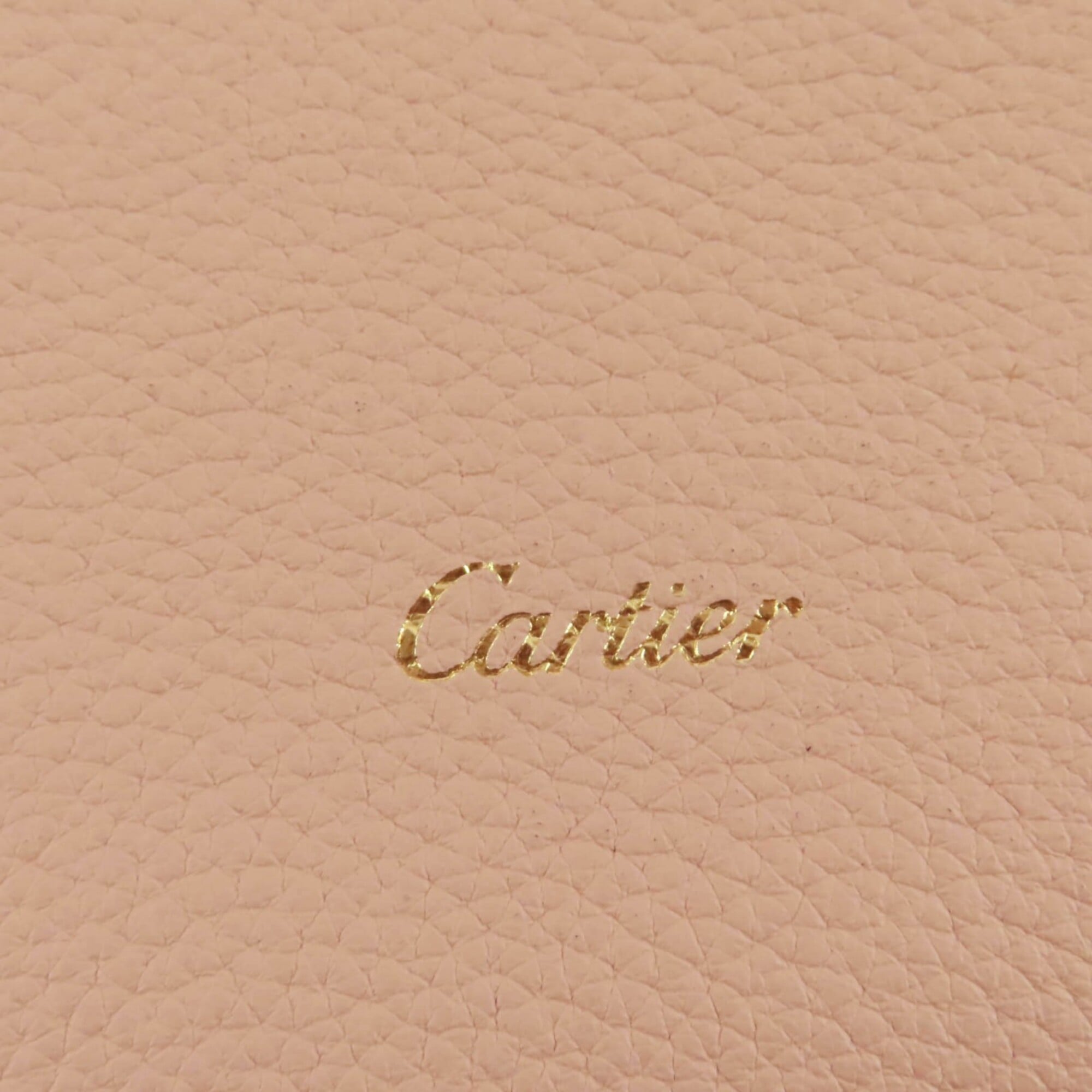 Cartier Pink Leather Shoulder Bag (Pre-Owned)