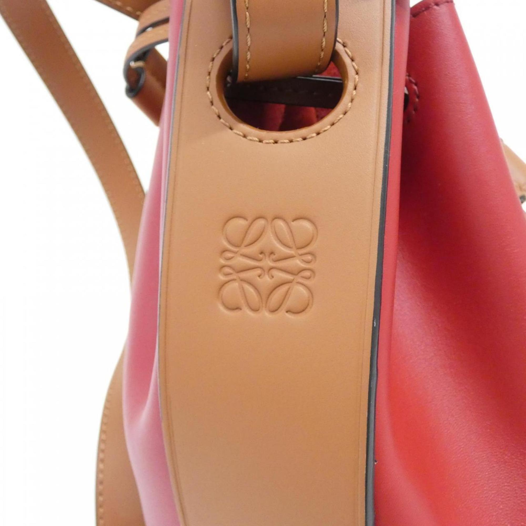 Loewe Gold Leather Handbag Shoulder Bag (Pre-Owned)