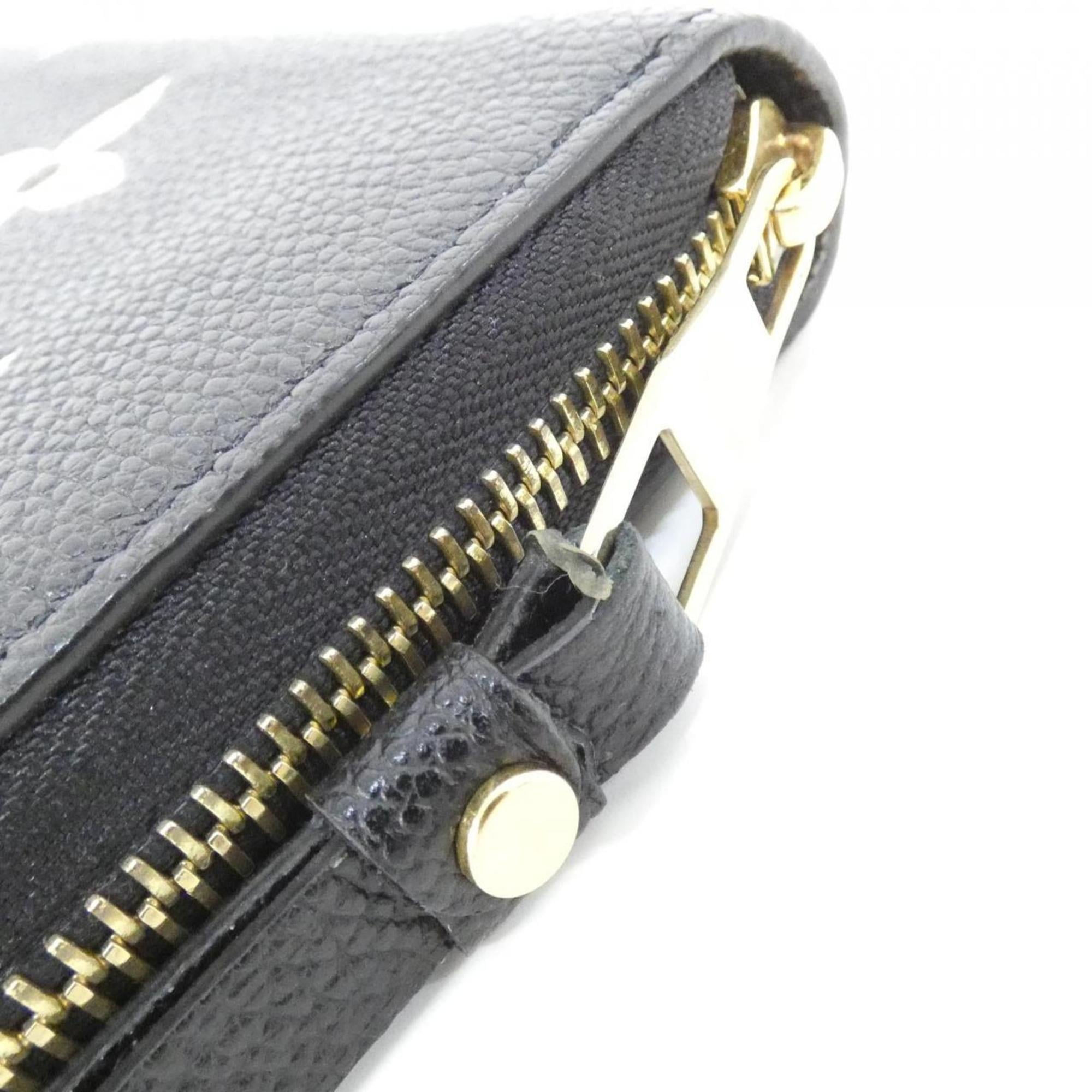 Louis Vuitton Beige Black Monogram Empreinte Long Wallet (Bi-Fold) (Pre-Owned)