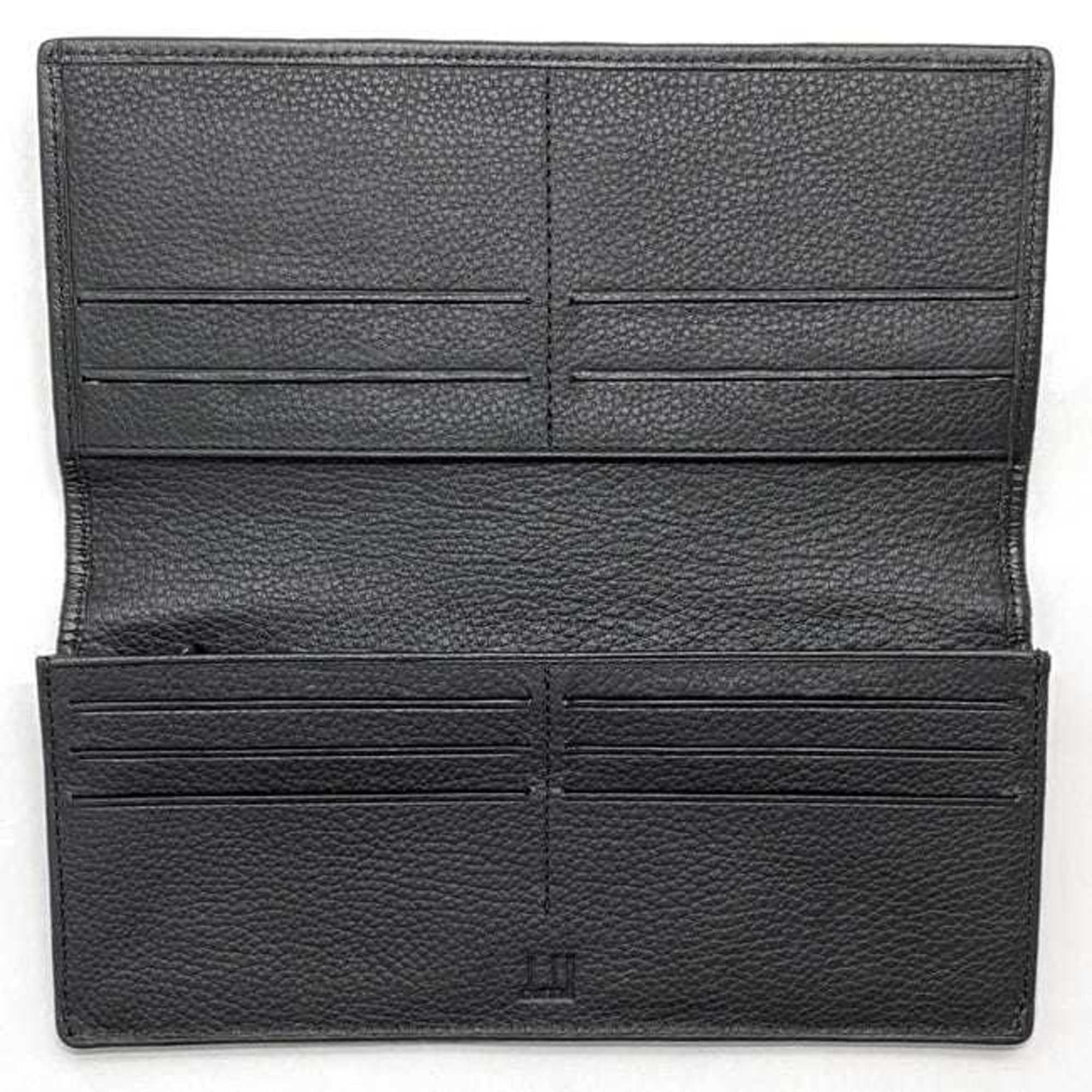 Dunhill Black Leather Long Wallet (Bi-Fold) (Pre-Owned)