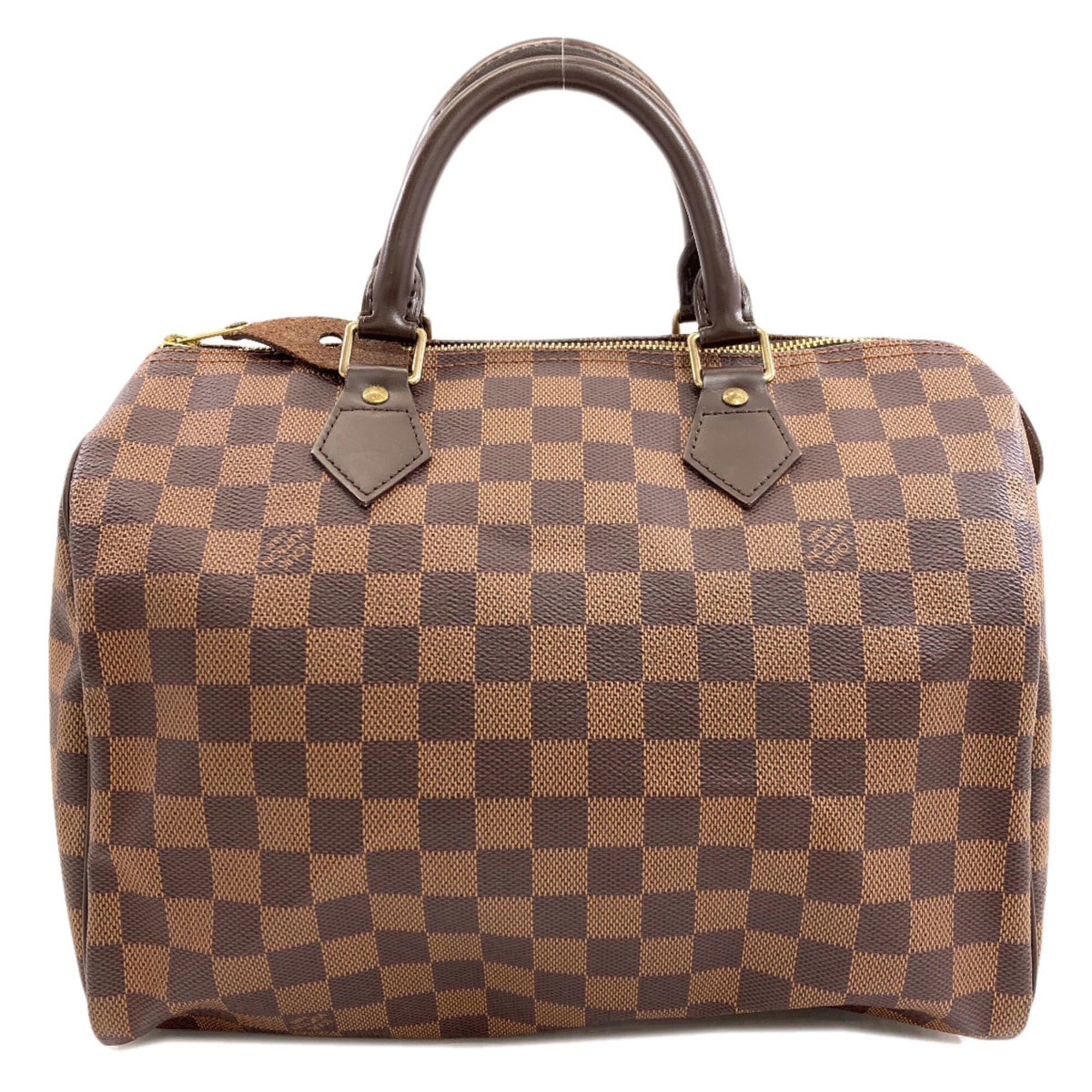 Louis Vuitton Damier Canvas Ebene Damier Canvas Boston Bag (Pre-Owned)