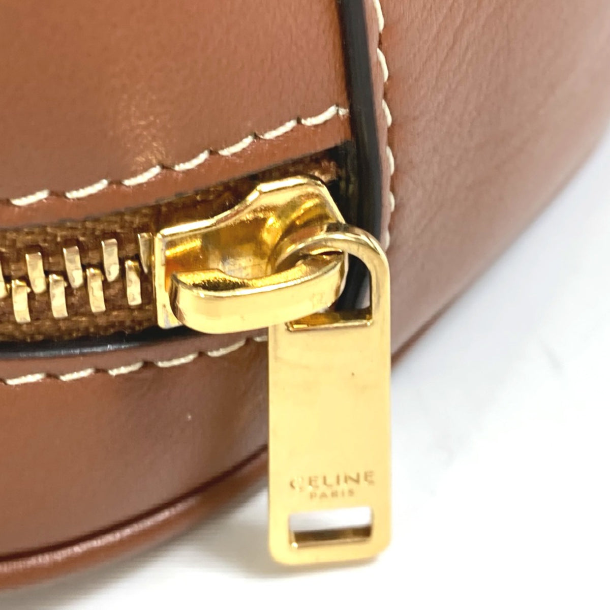 Celine Brown Leather Shoulder Bag (Pre-Owned)