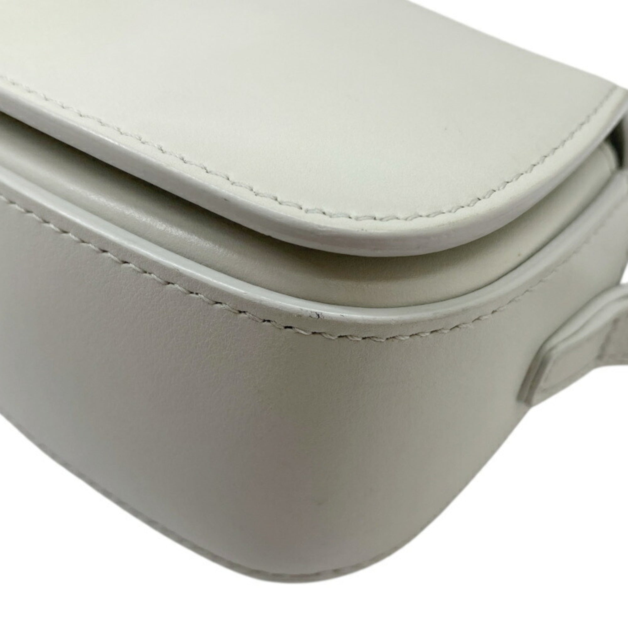 Celine Light Gray Leather Handbag (Pre-Owned)