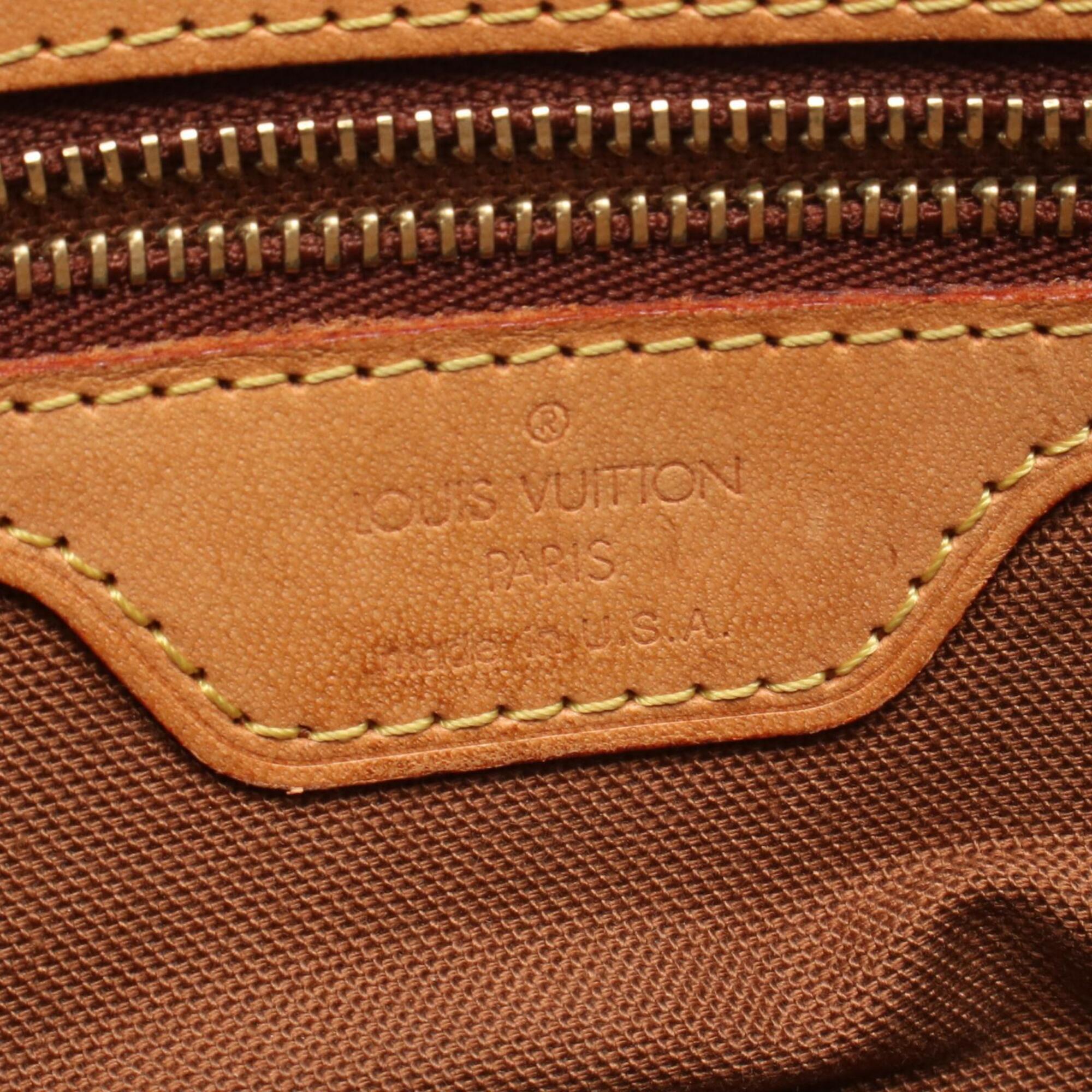 Louis Vuitton Brown Coated Canvas Pvc Monogram Leather Handbag Shoulder Bag (Pre-Owned)