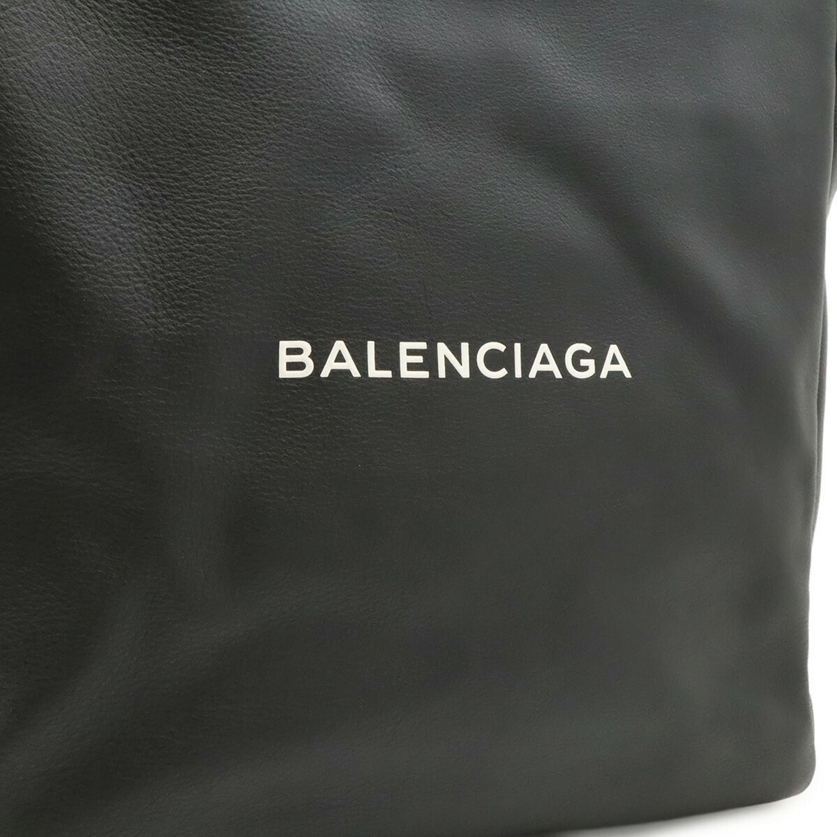 Balenciaga Black Leather Shoulder Bag Tote Bag (Pre-Owned)
