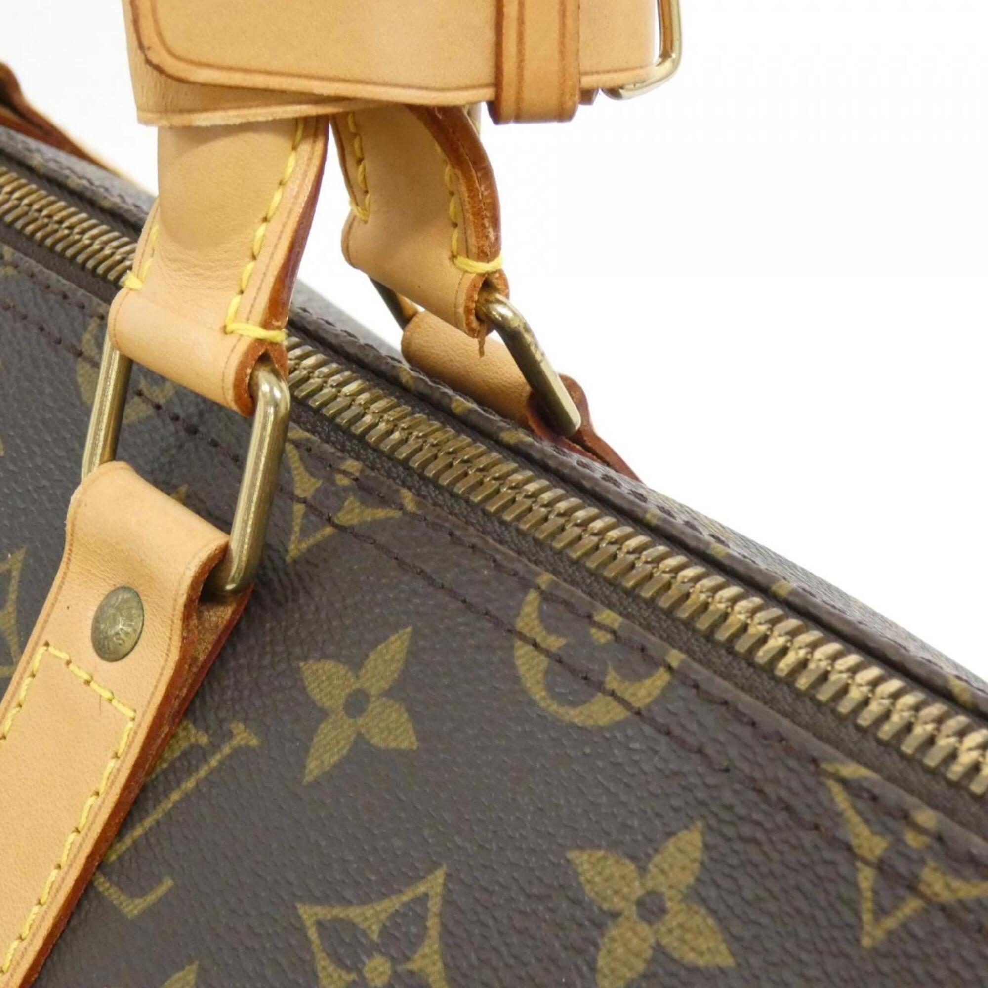 Louis Vuitton Marron Coated Canvas Boston Bag (Pre-Owned)