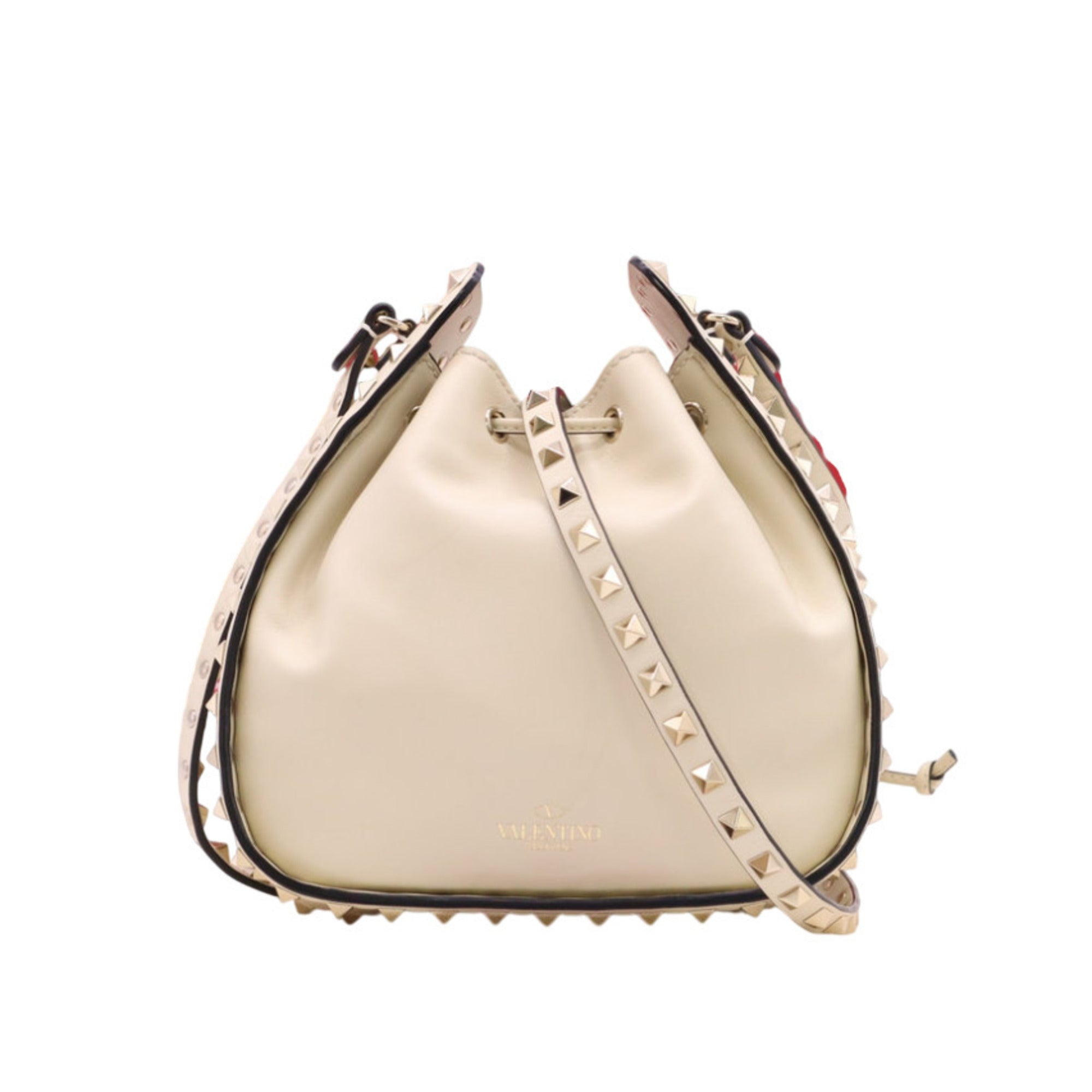 Valentino Ivory Leather Shoulder Bag (Pre-Owned)