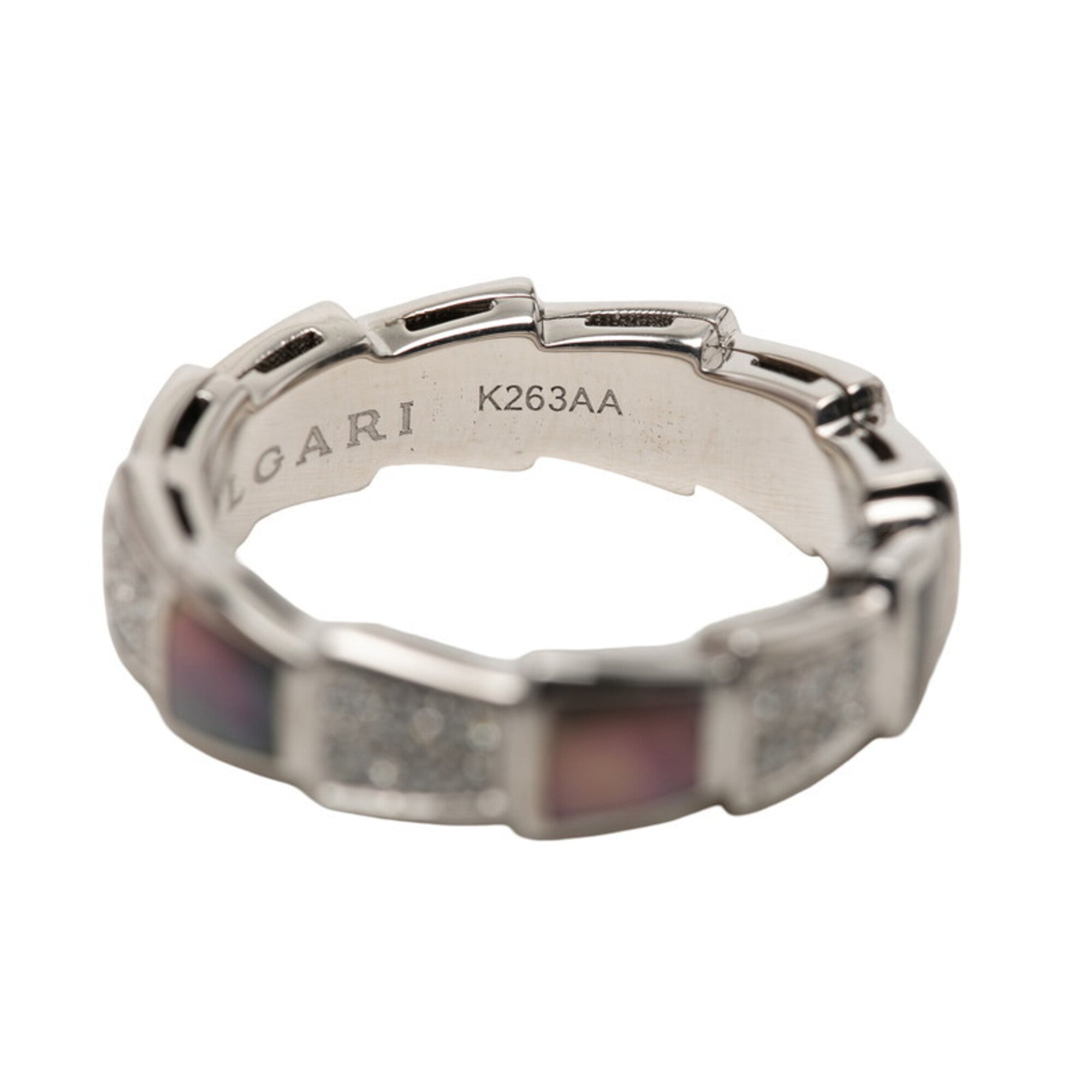 Bvlgari White Gold White Gold (18K) Band Ring (Pre-Owned)