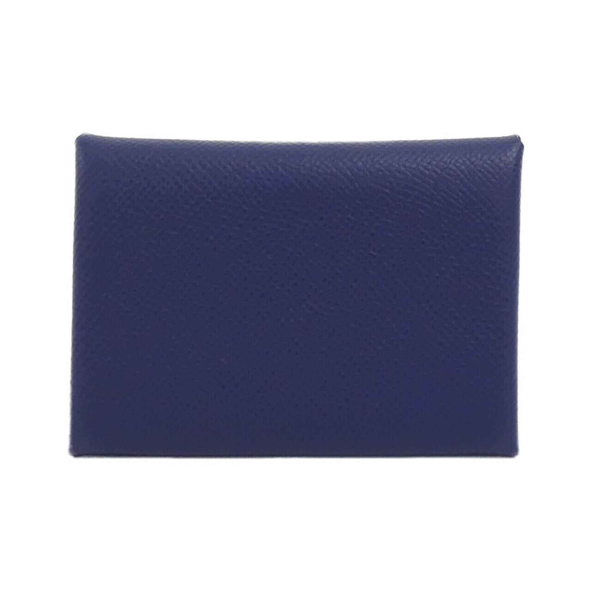 Hermes Bleu Saphir Epsom Leather Coin Purse/Coin Case (Pre-Owned)