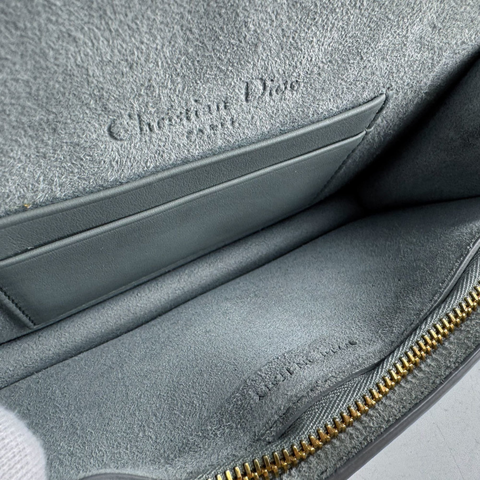 Christian Dior Gray Leather Fanny Pack (Pre-Owned)