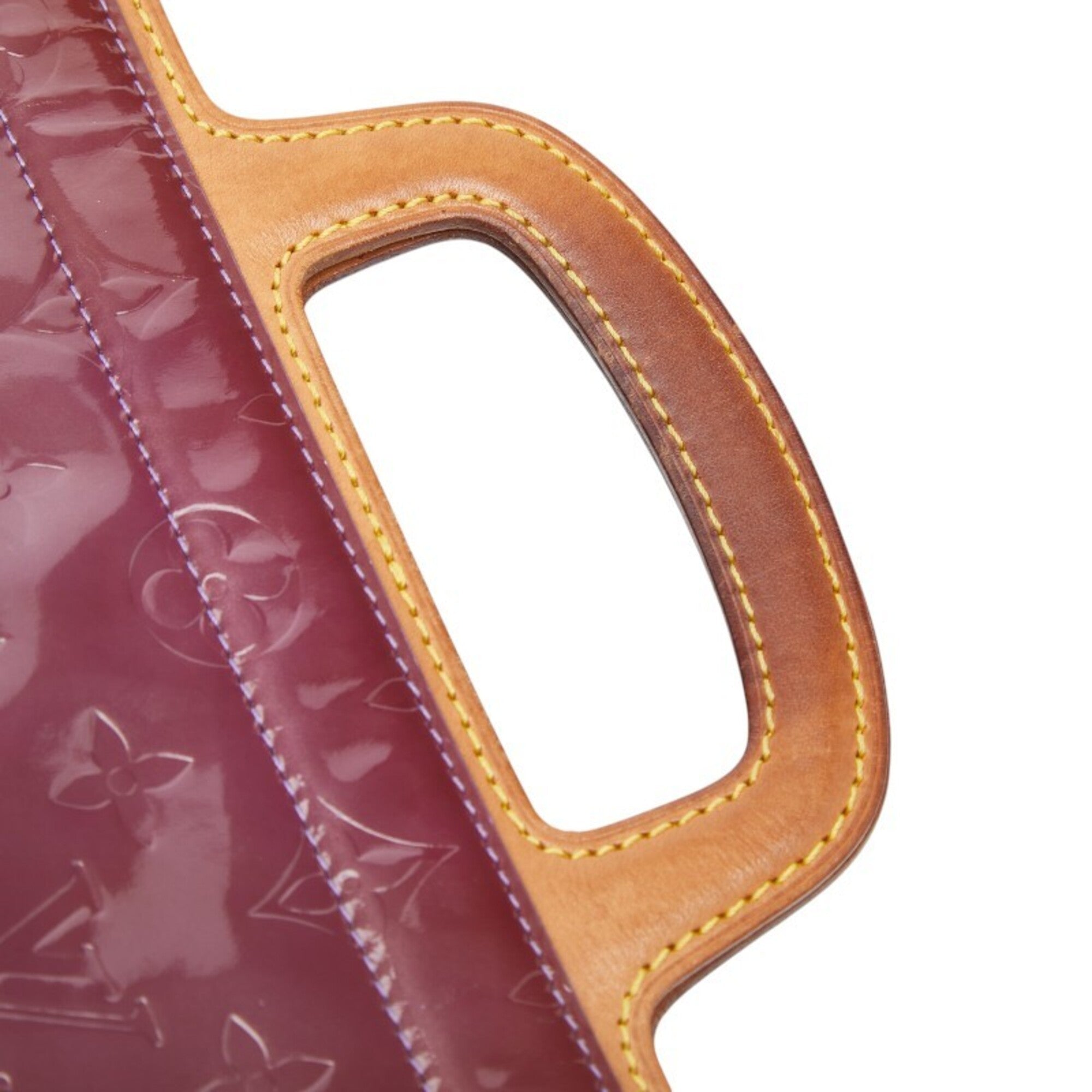 Louis Vuitton Purple Patent Leather Leather Tote Bag (Pre-Owned)