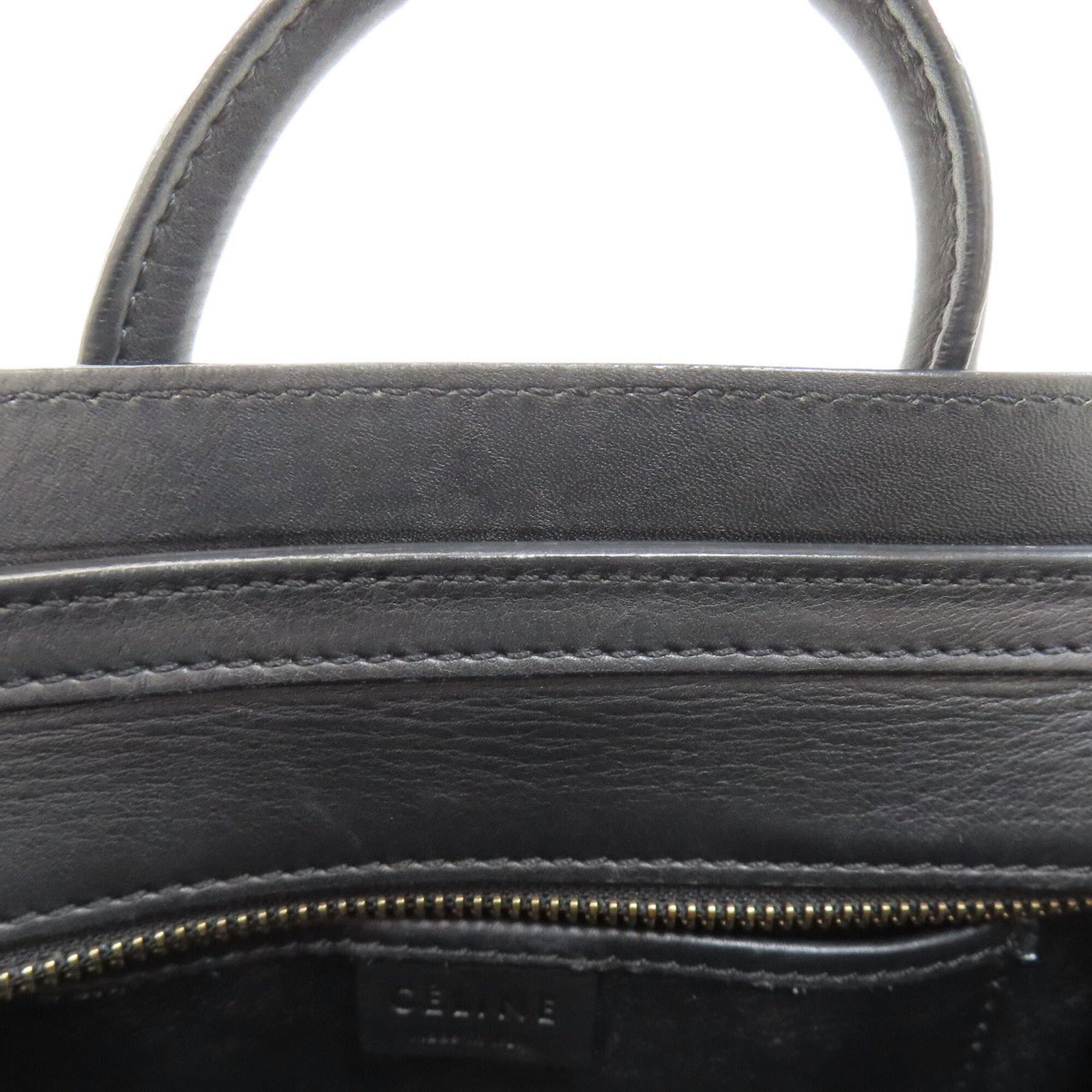 Celine Black Leather Handbag (Pre-Owned)