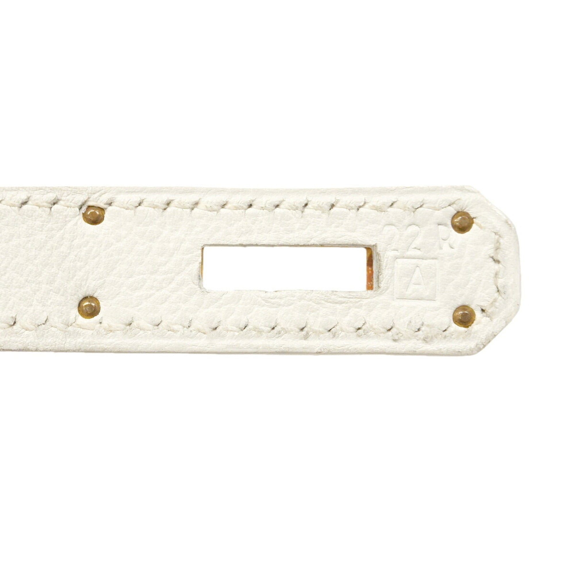 Hermes White Courchevel Leather Handbag (Pre-Owned)