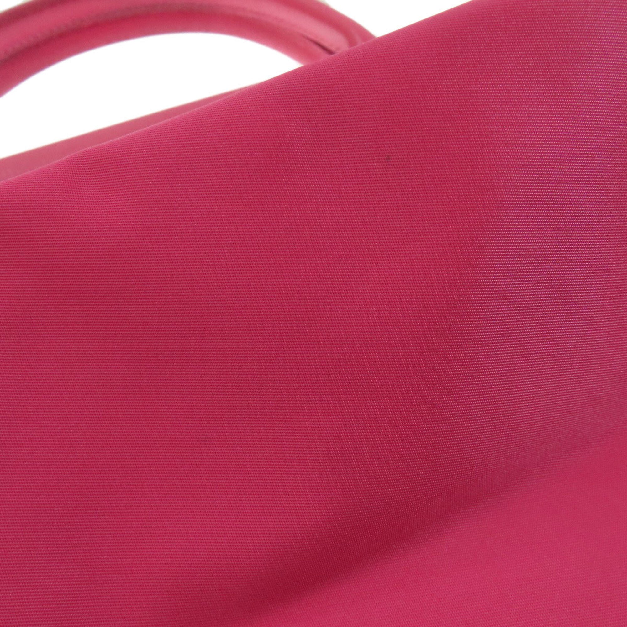 Longchamp Pink Nylon Handbag (Pre-Owned)